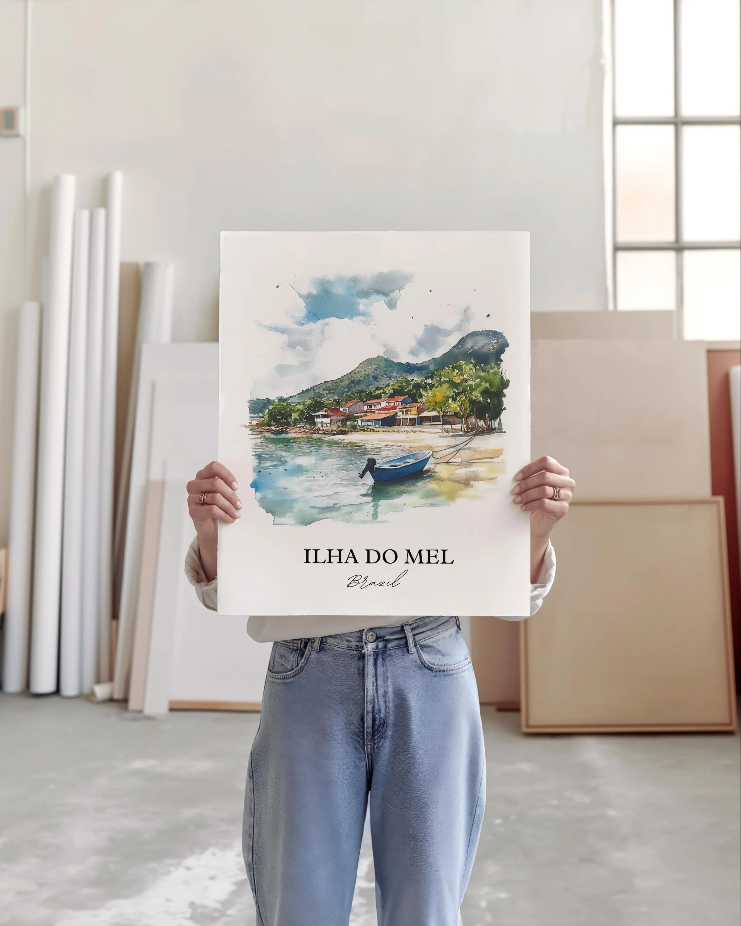 Ilha Do Mel, Brazil – Watercolor Art Print - Image 3