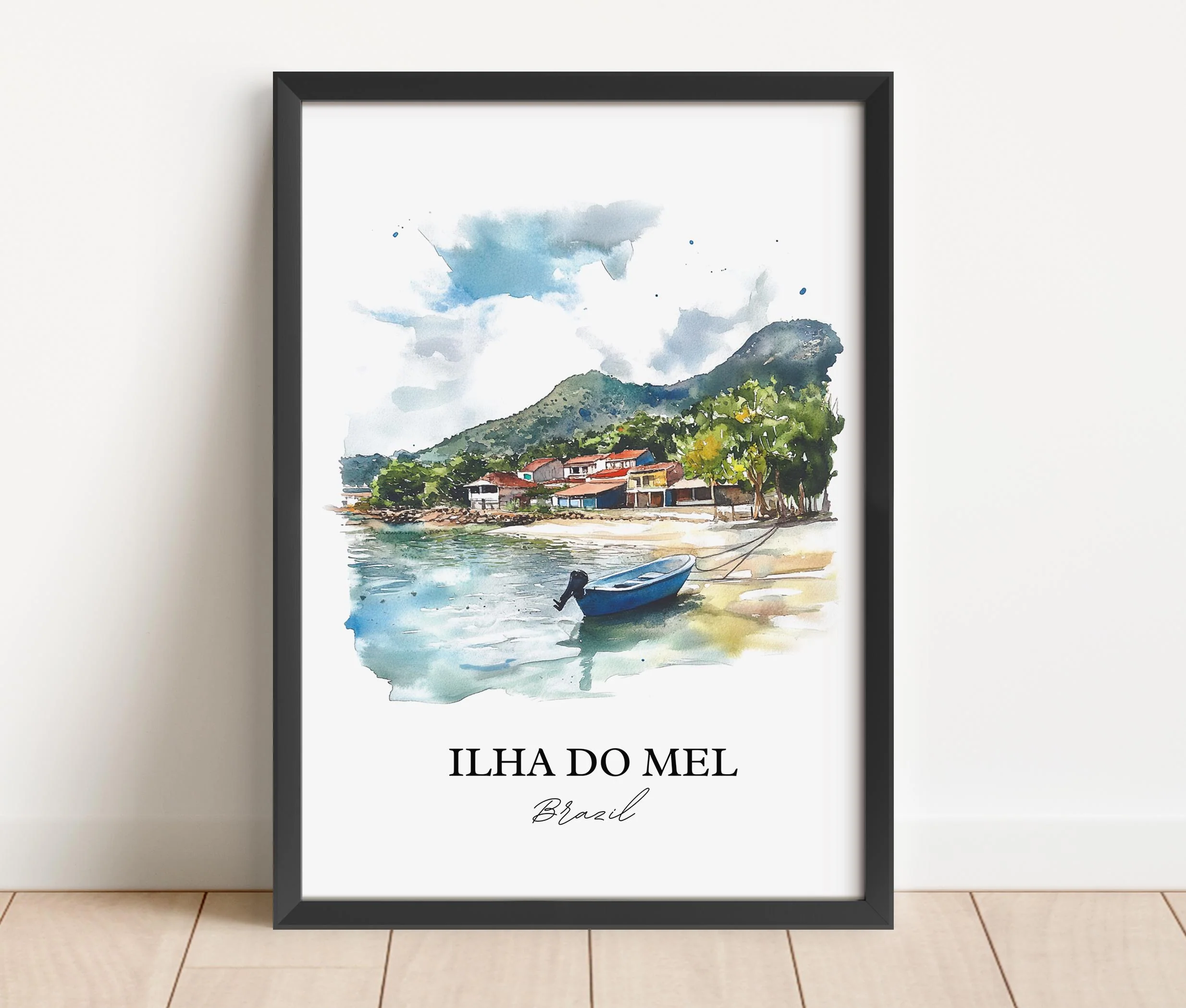 Ilha Do Mel, Brazil – Watercolor Art Print - Image 6