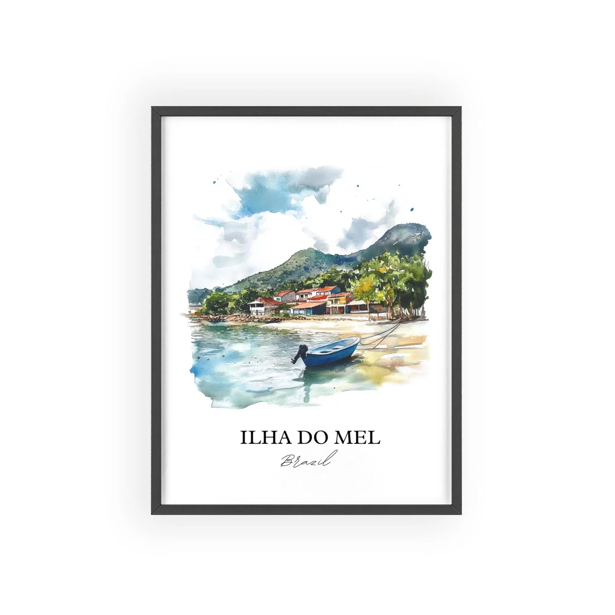 Ilha Do Mel, Brazil – Watercolor Art Print - Image 7
