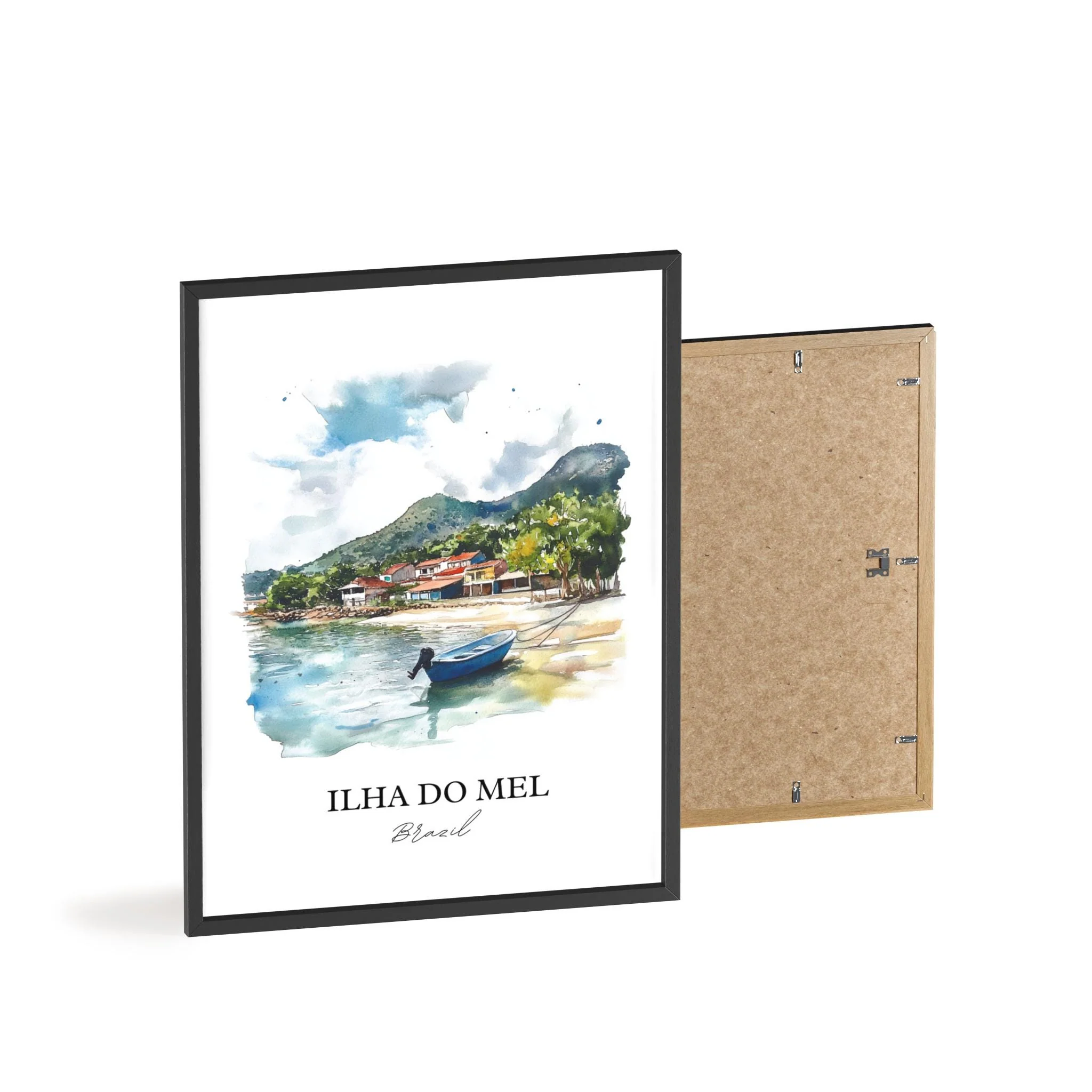 Ilha Do Mel, Brazil – Watercolor Art Print - Image 8