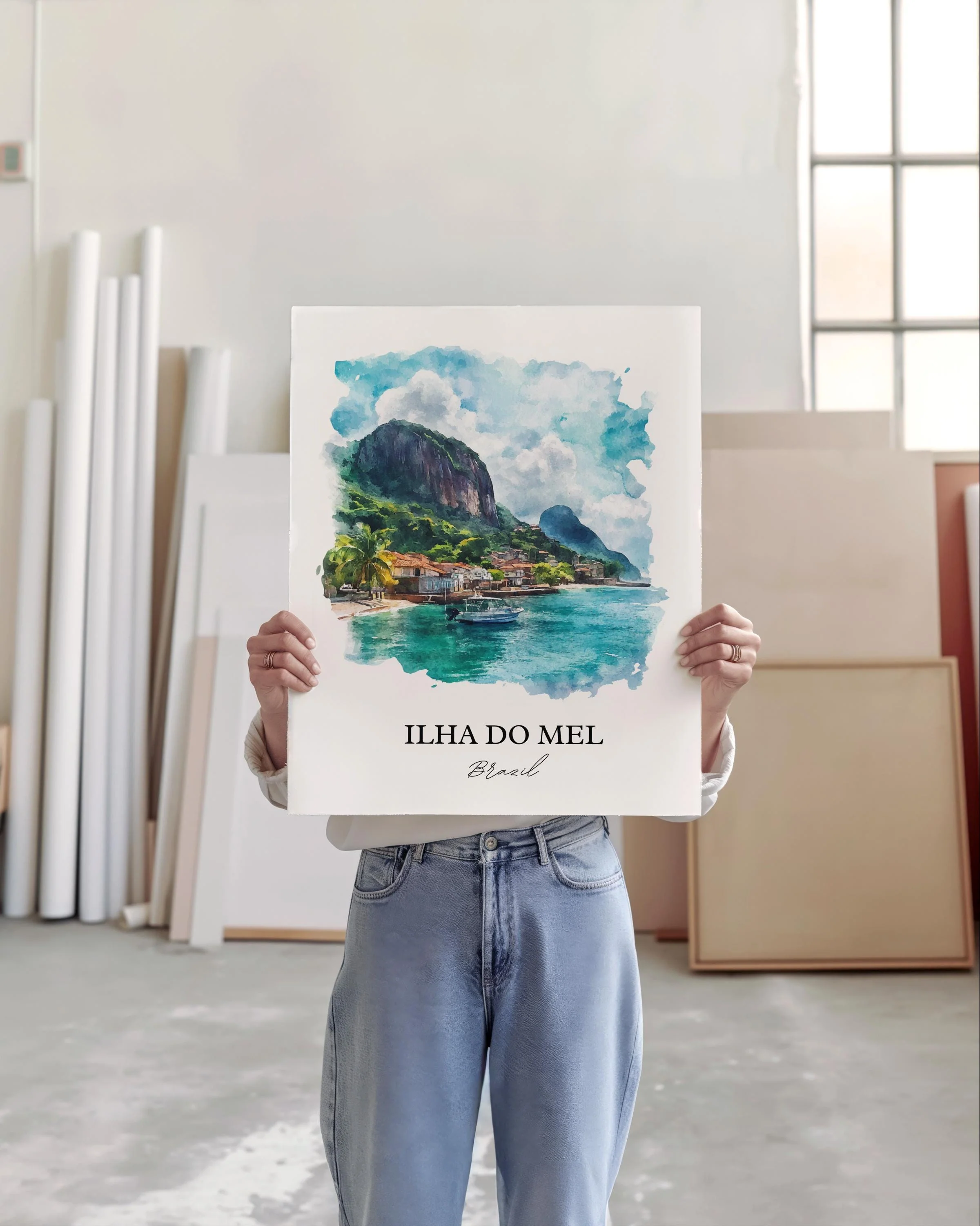 Ilha do Mel, Brazil – Watercolor Art Print - Image 4