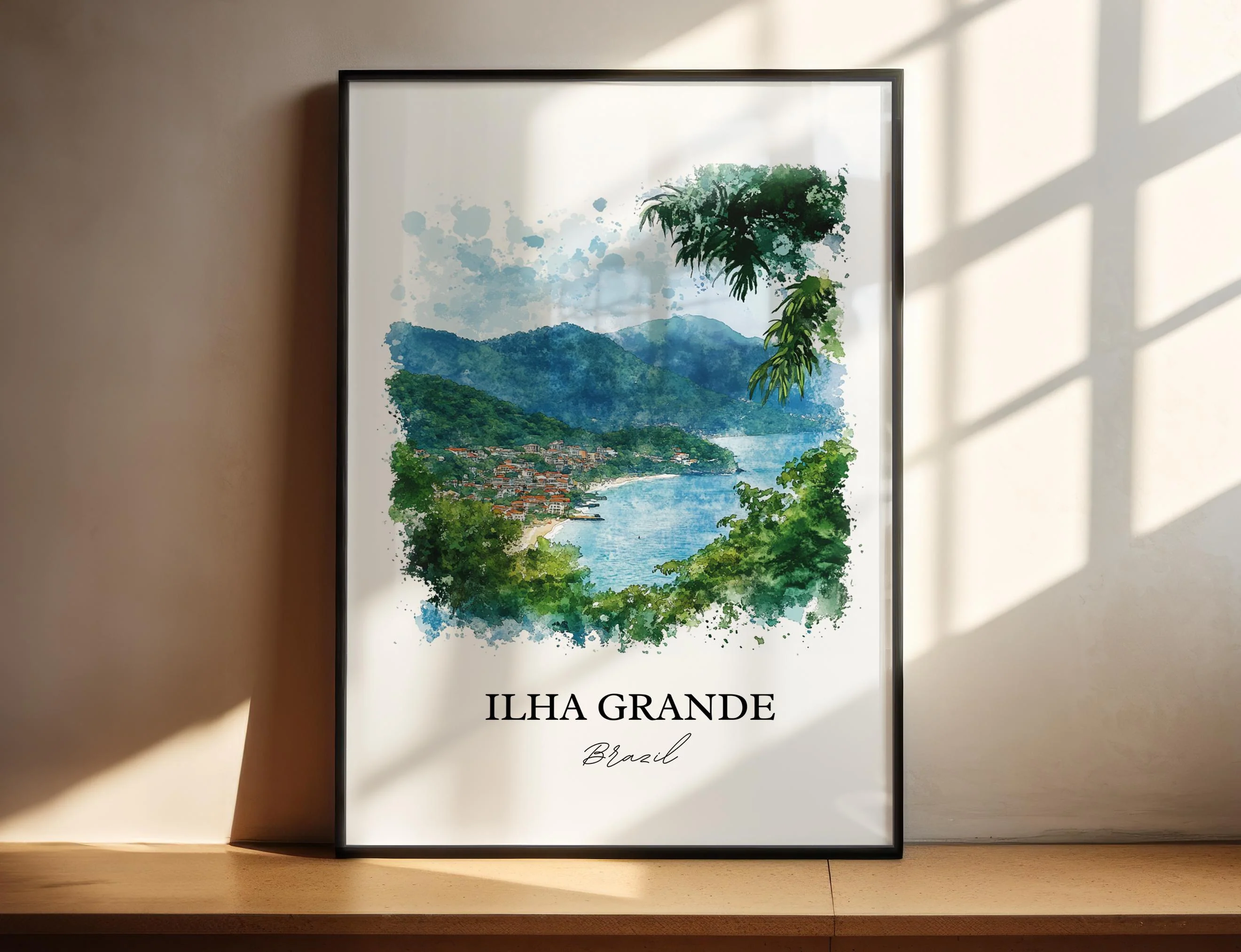 Ilha Grande, Brazil – Watercolor Art Print
