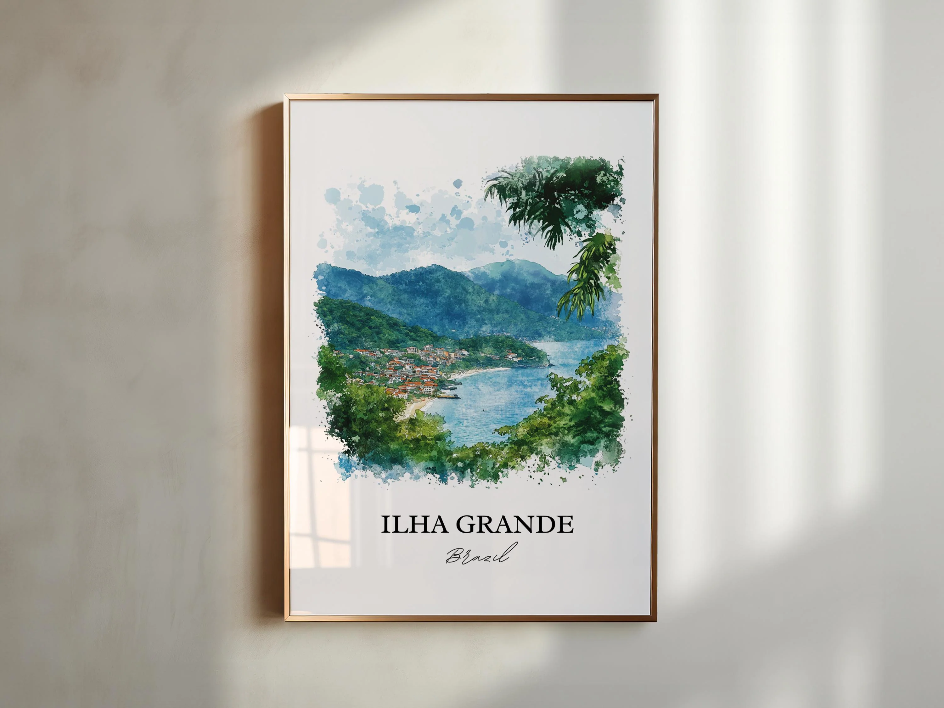 Ilha Grande, Brazil – Watercolor Art Print - Image 3