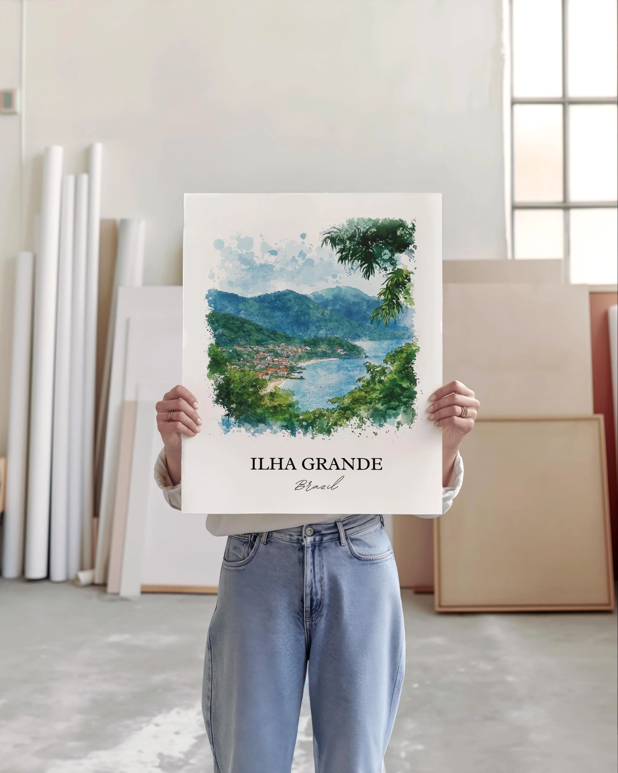 Ilha Grande, Brazil – Watercolor Art Print - Image 4