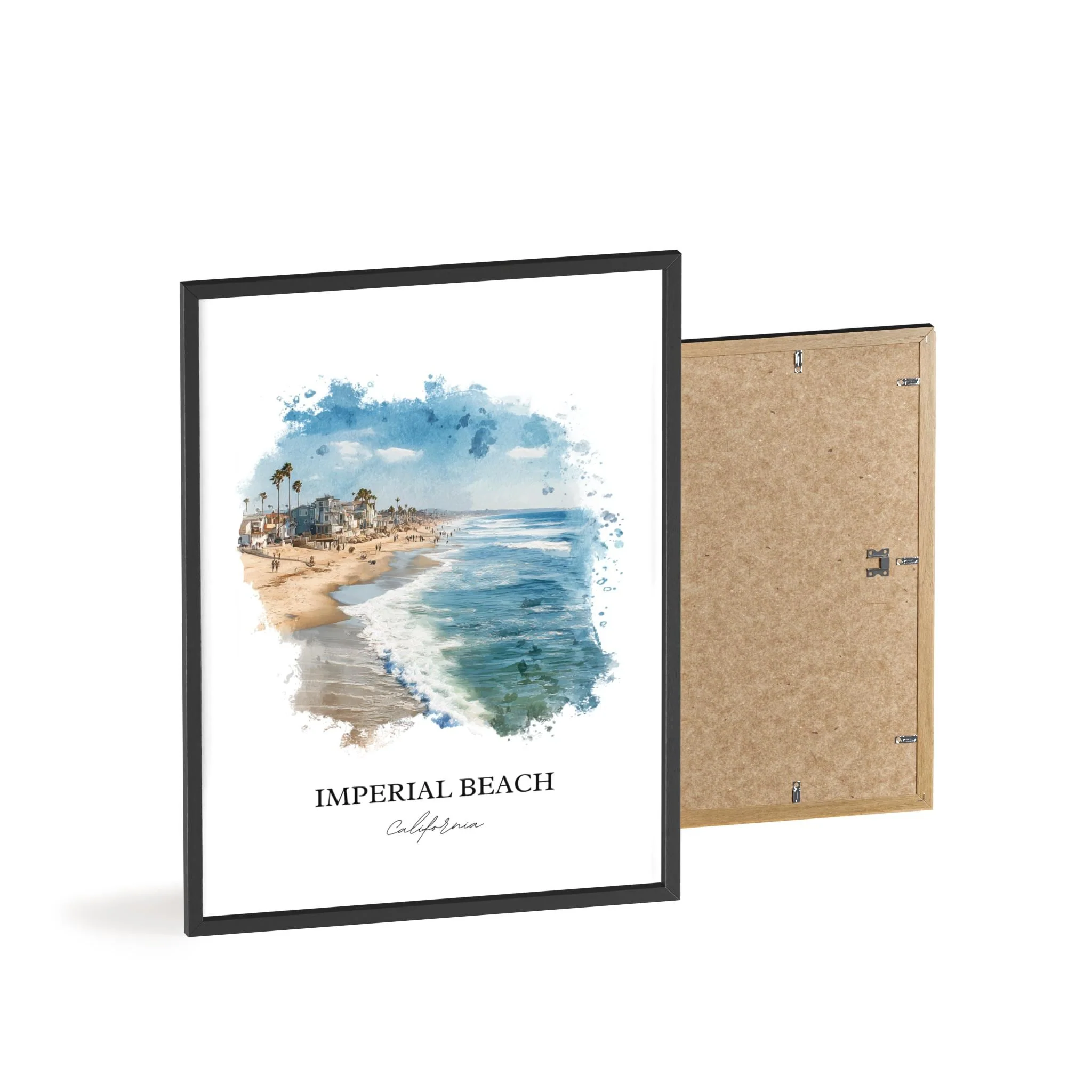 Imperial Beach, California – Watercolor Art Print - Image 10