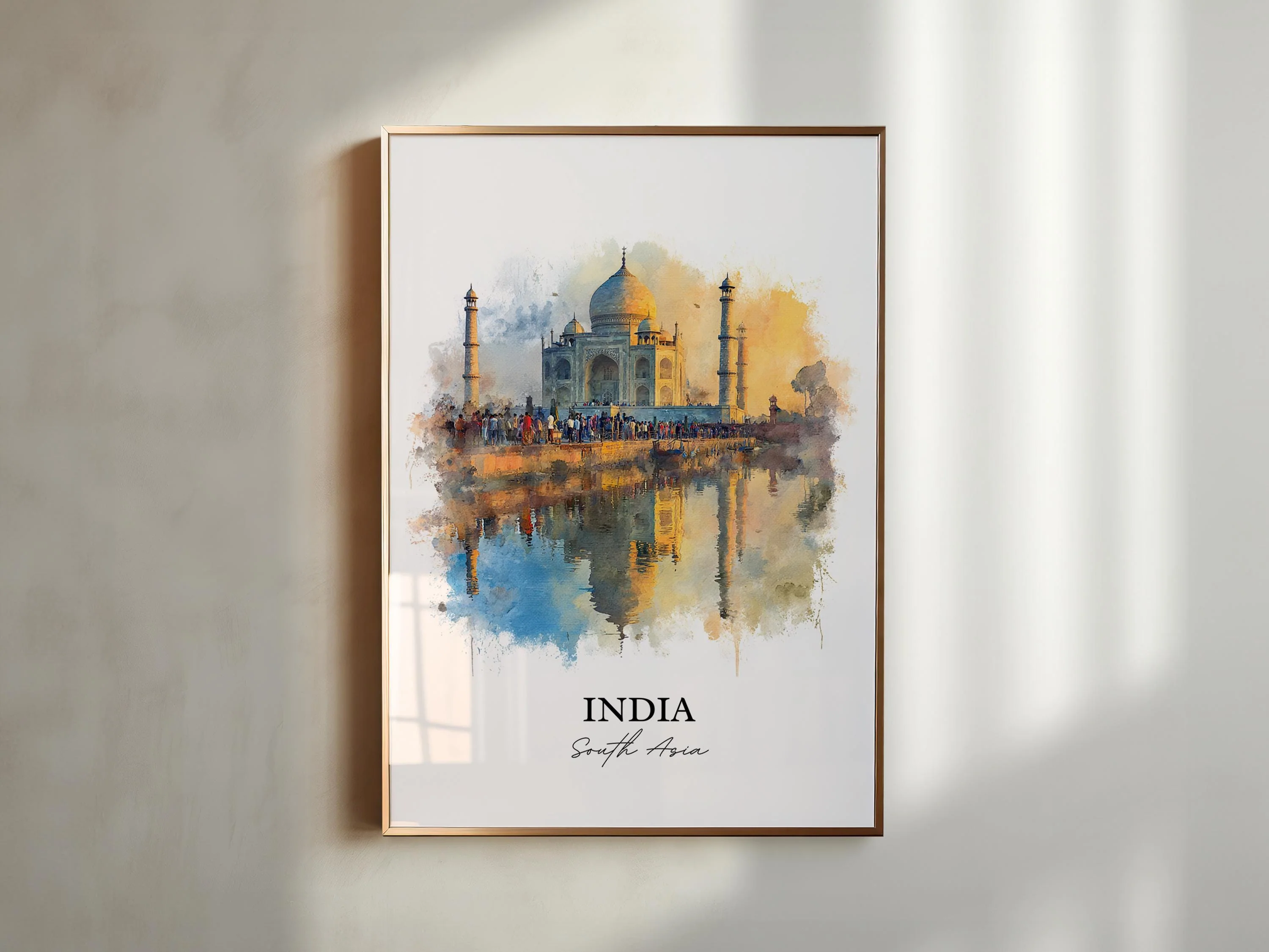 New Delhi, India – Watercolor Art Print - Image 3