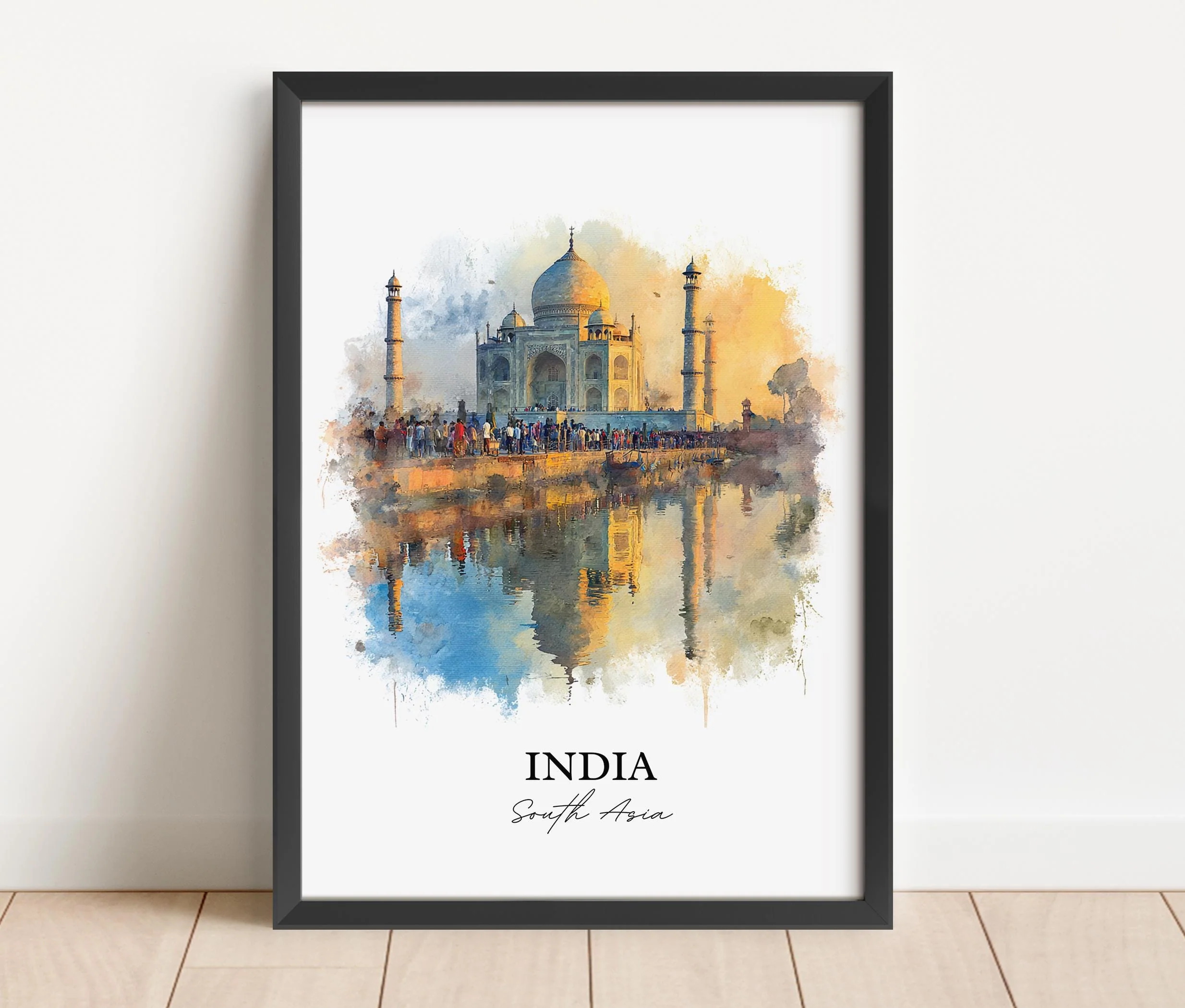 New Delhi, India – Watercolor Art Print - Image 4