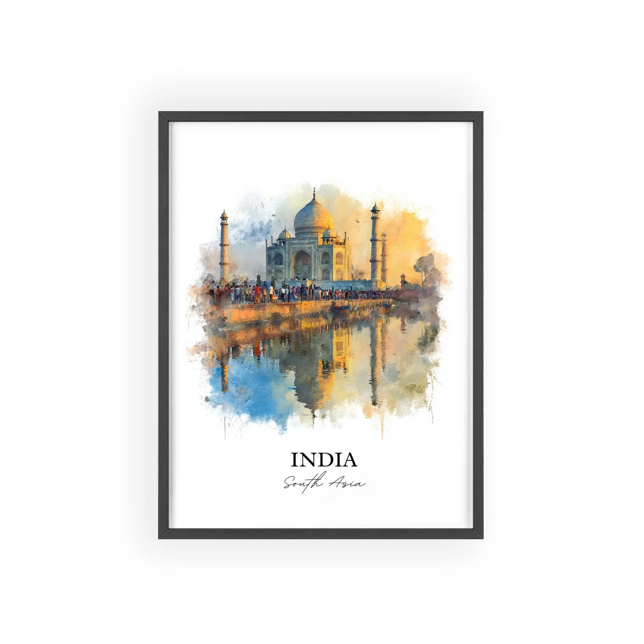 New Delhi, India – Watercolor Art Print - Image 7