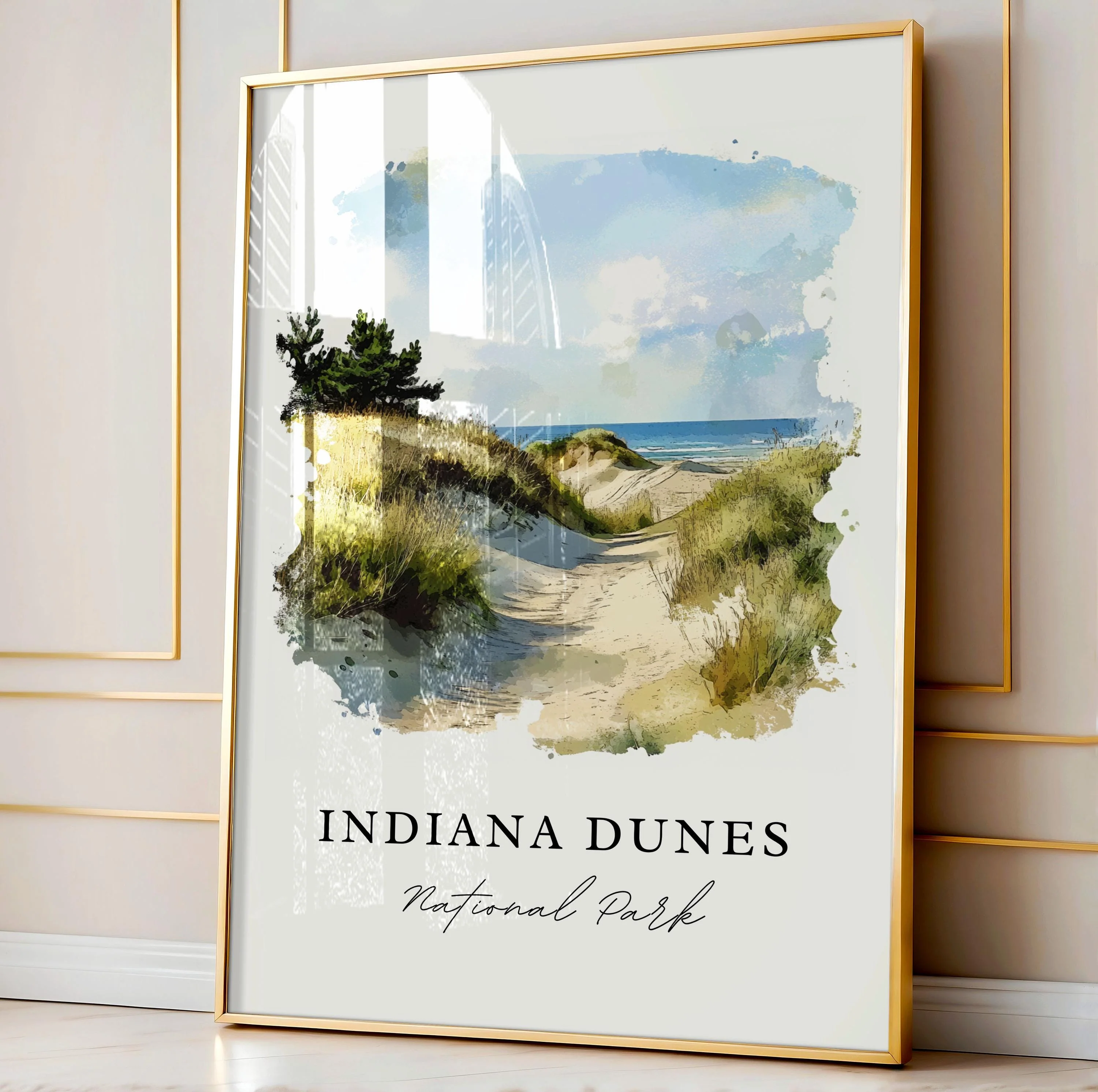 Indiana Dunes National Park – Watercolor Art Print - Image 4