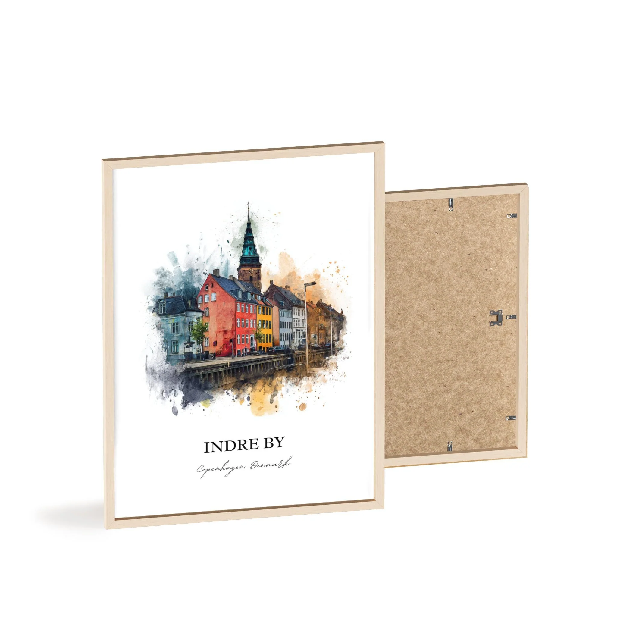 Indre By, Denmark – Watercolor Art Print - Image 13