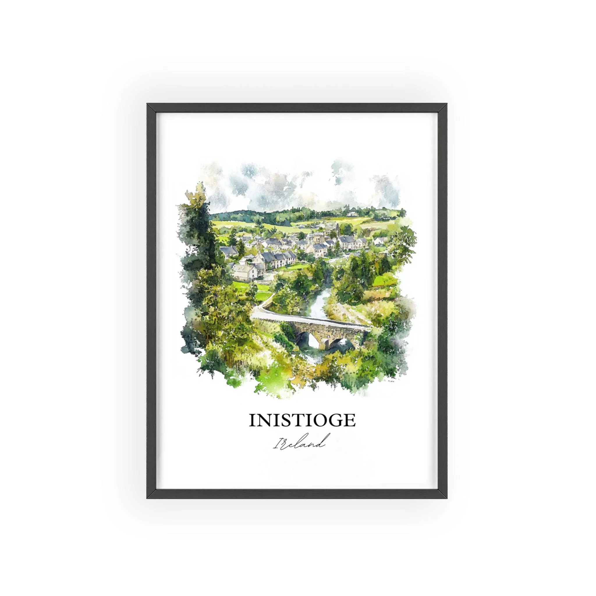 Inistioge, Ireland – Watercolor Art Print - Image 7