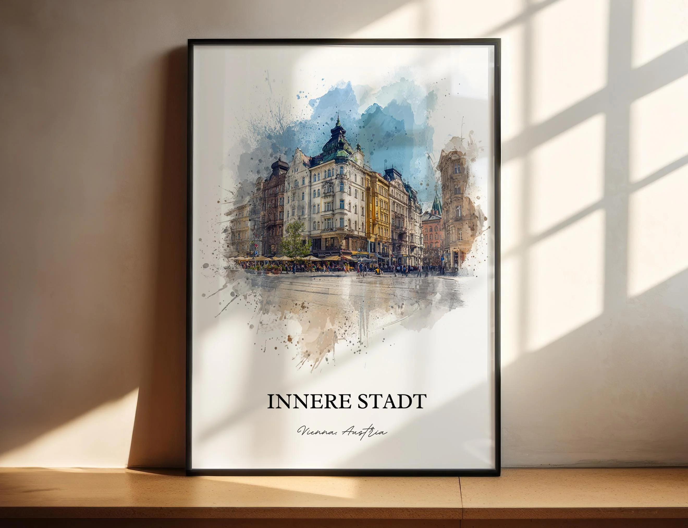 Innere Stadt, Austria – Watercolor Art Print