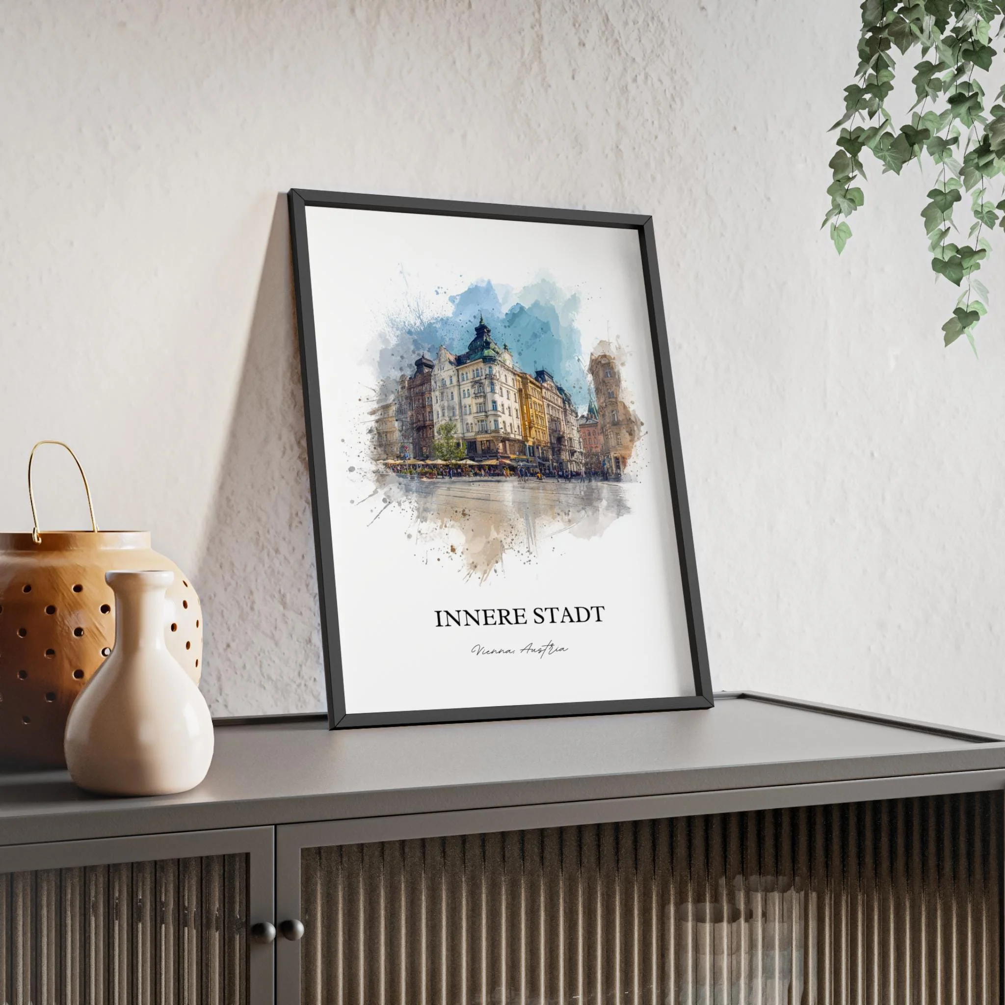 Innere Stadt, Austria – Watercolor Art Print - Image 11