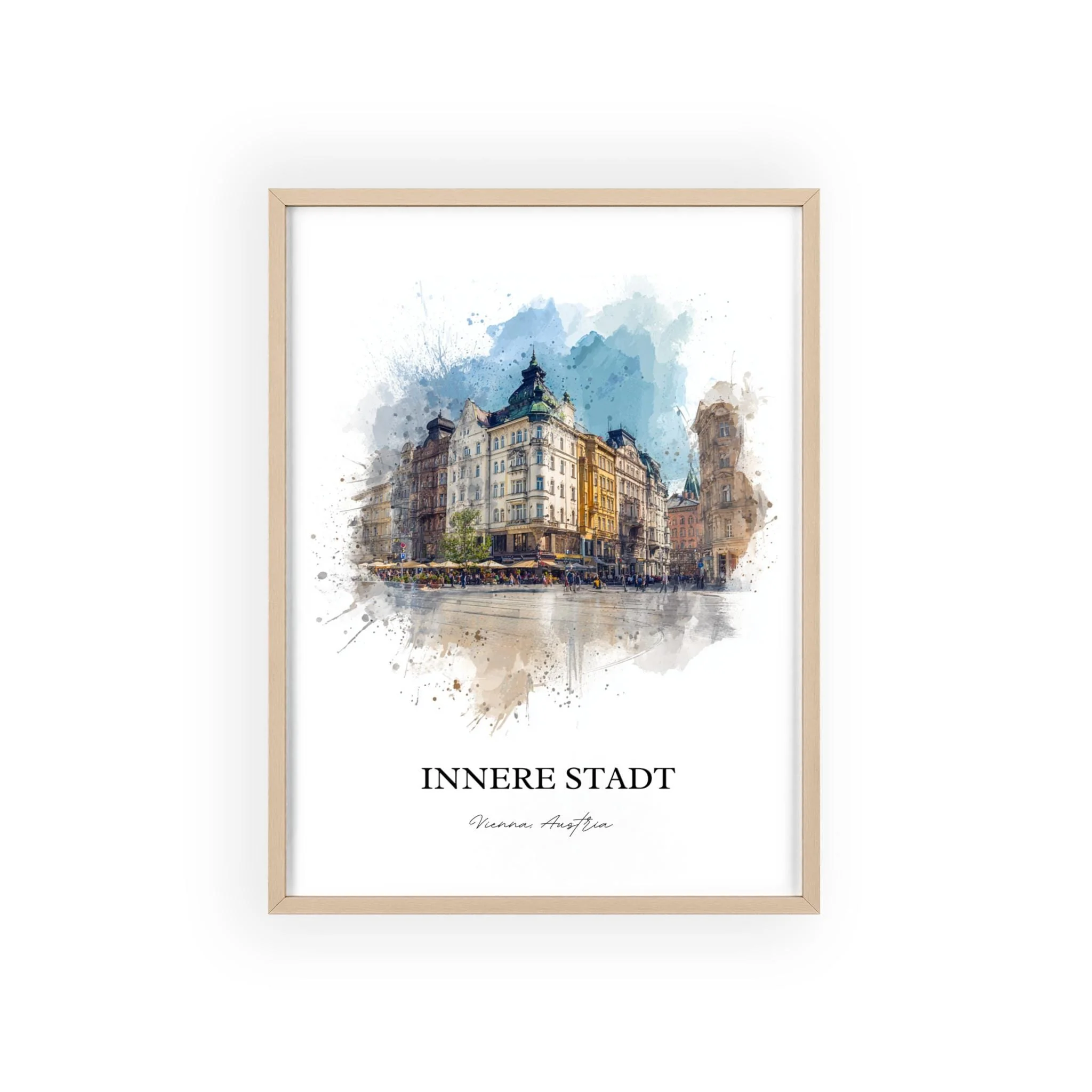 Innere Stadt, Austria – Watercolor Art Print - Image 12