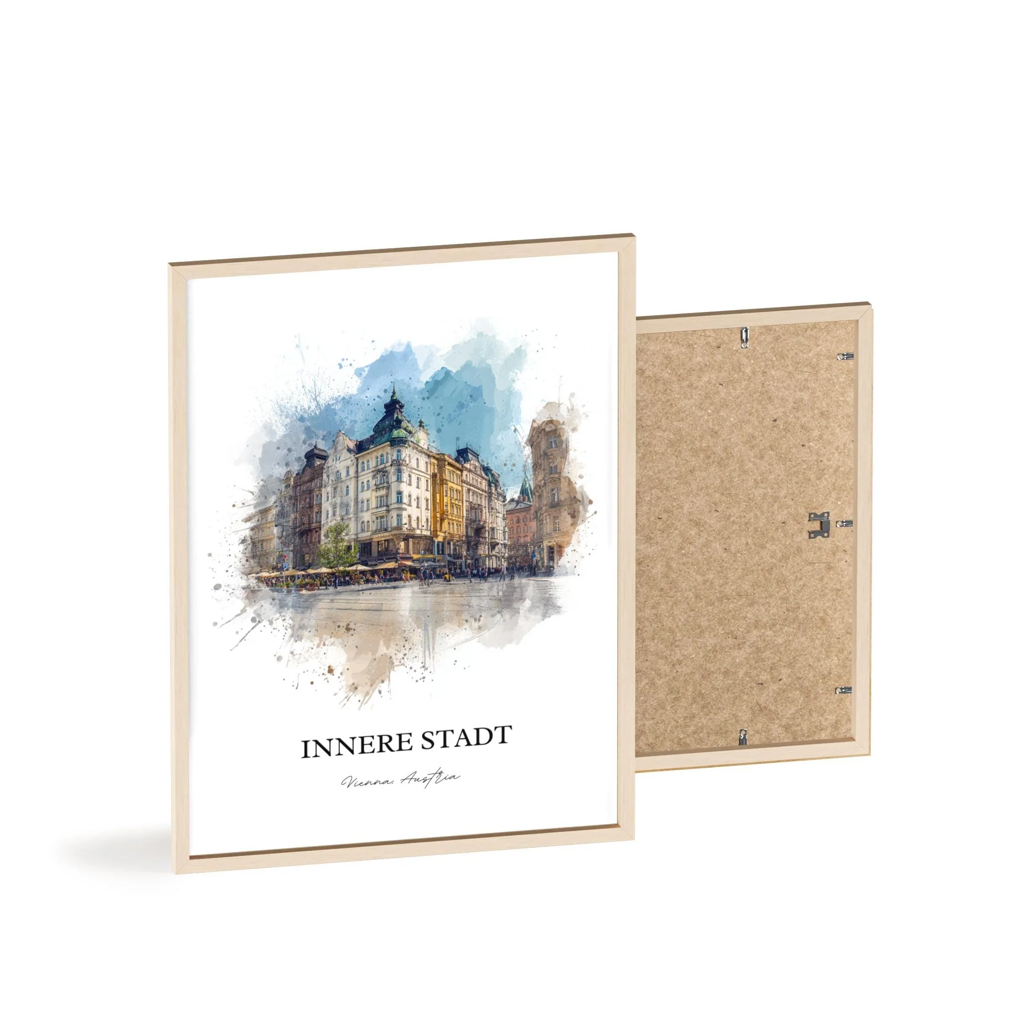 Innere Stadt, Austria – Watercolor Art Print - Image 13