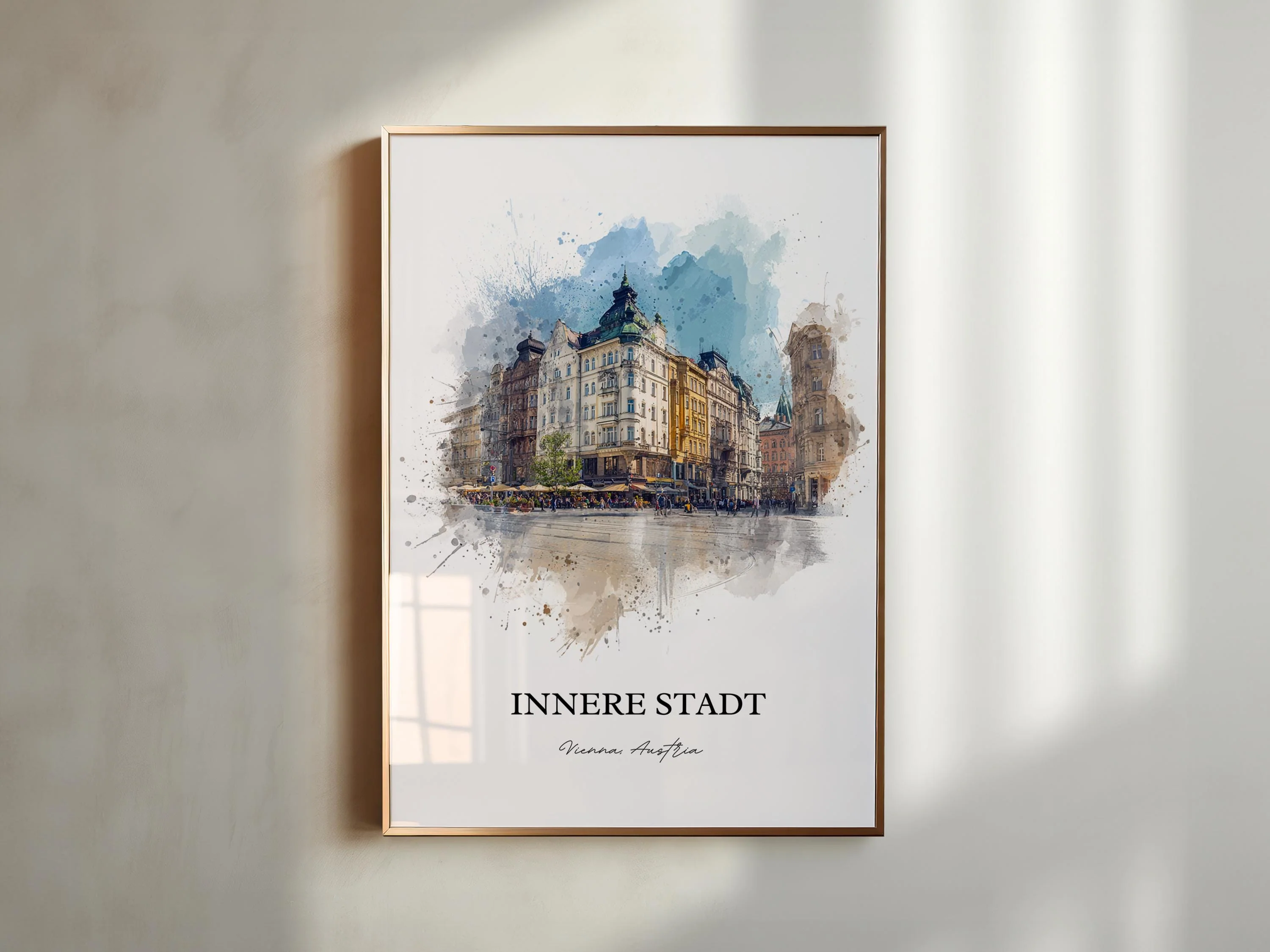 Innere Stadt, Austria – Watercolor Art Print - Image 6