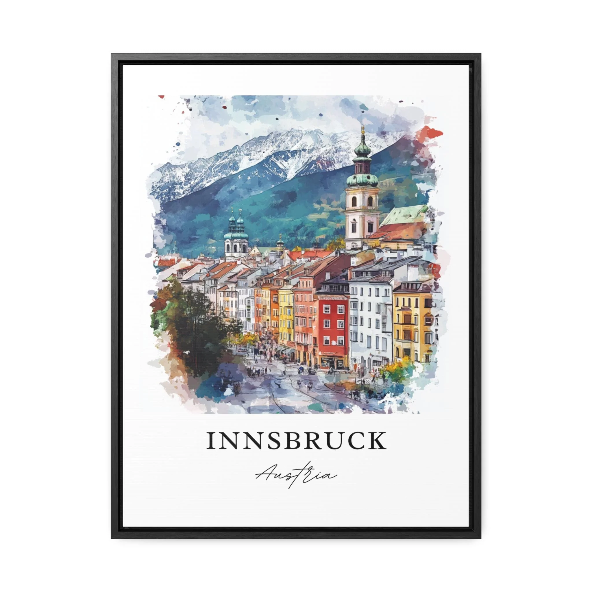 Innsbruck, Austria – Watercolor Art Print - Image 6