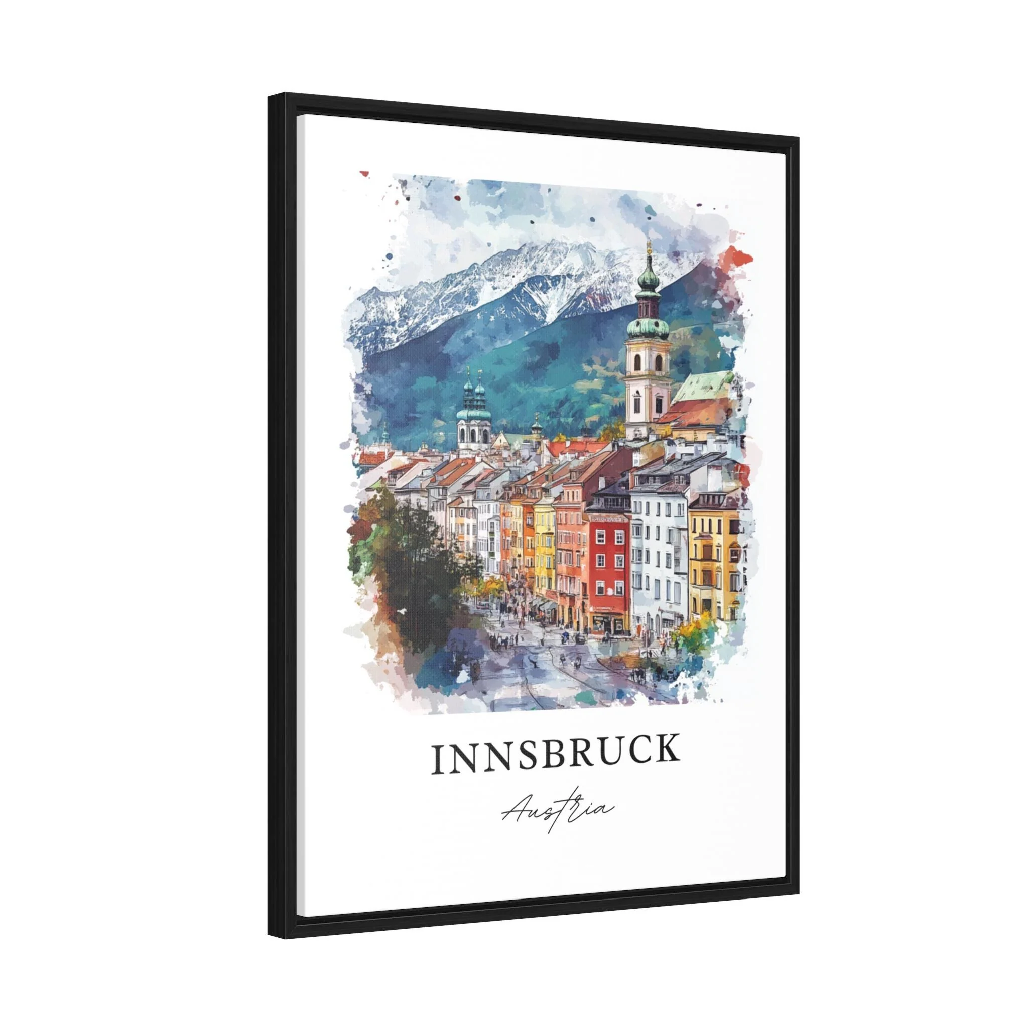 Innsbruck, Austria – Watercolor Art Print - Image 7