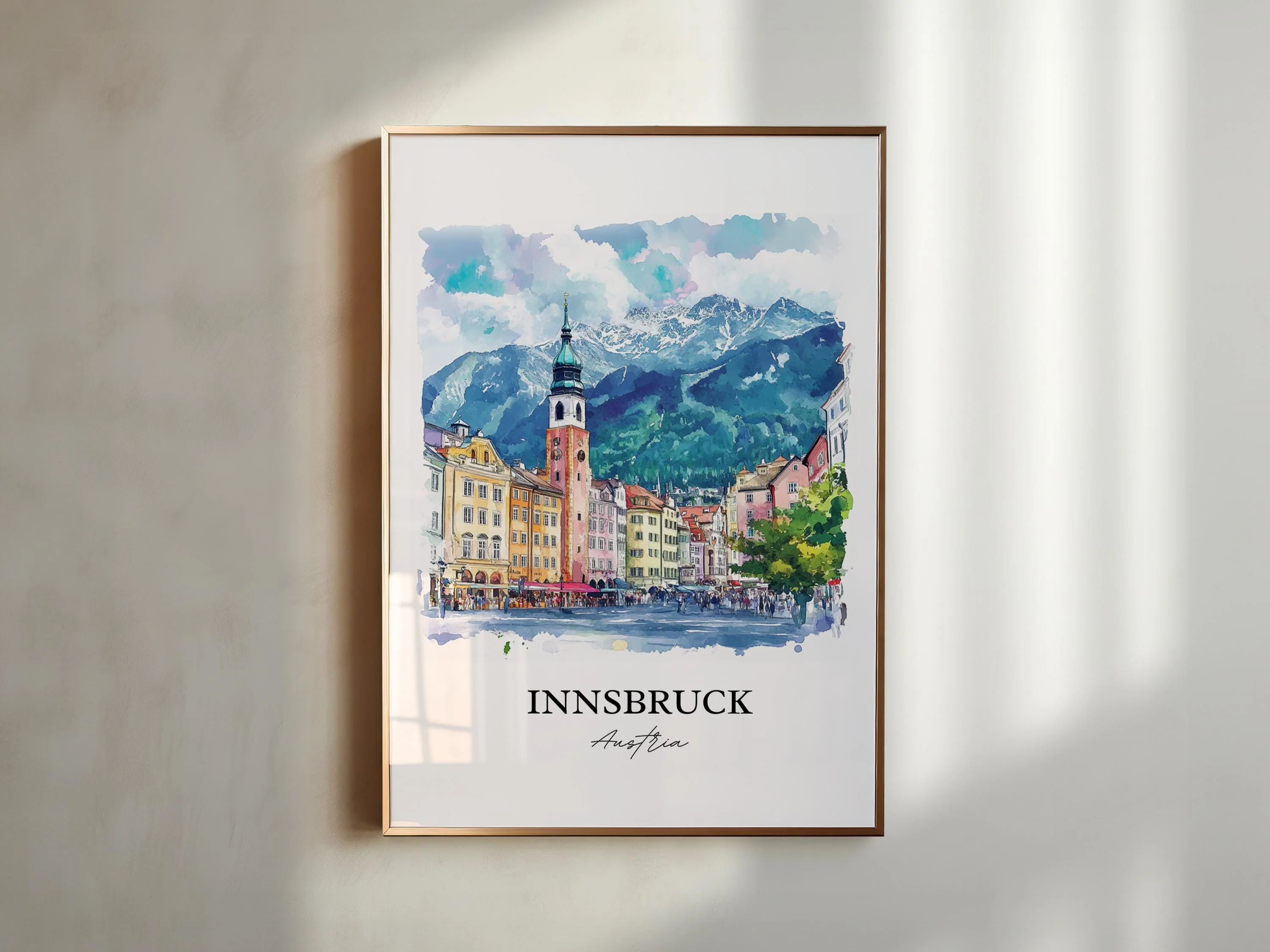 Innsbruck, Austria – Watercolor Art Print - Image 6