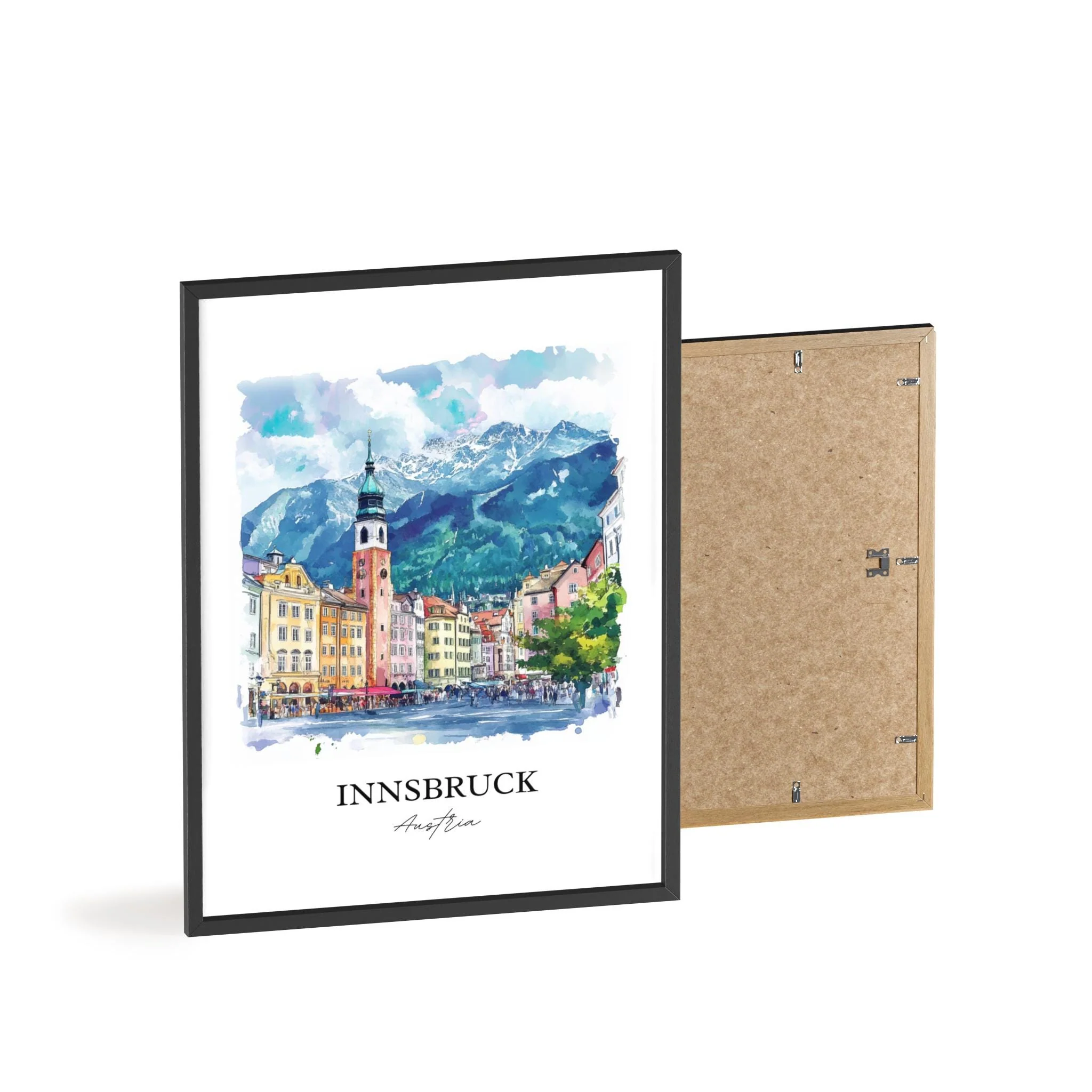 Innsbruck, Austria – Watercolor Art Print - Image 8