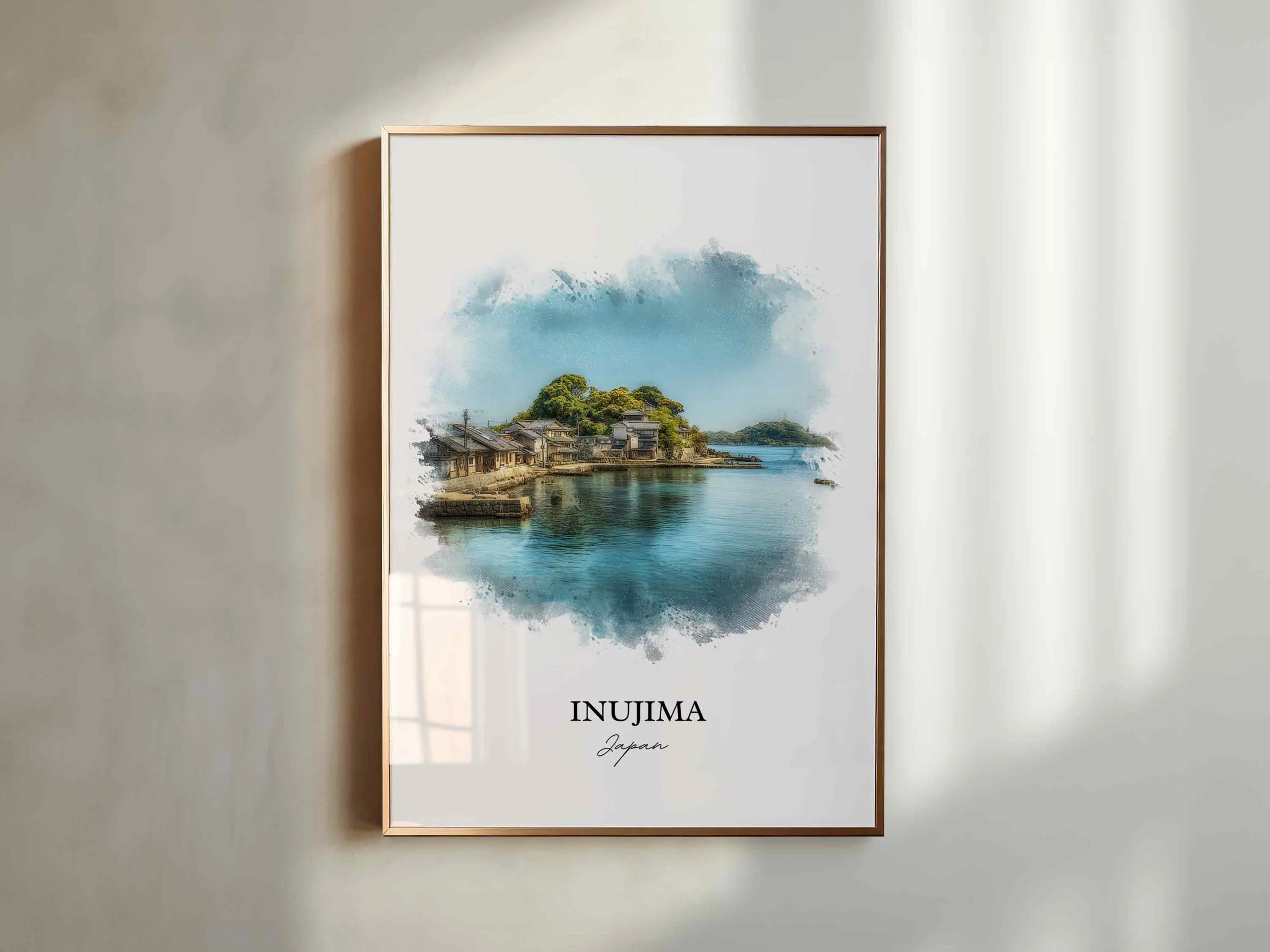 Inujima, Japan – Watercolor Art Print - Image 4