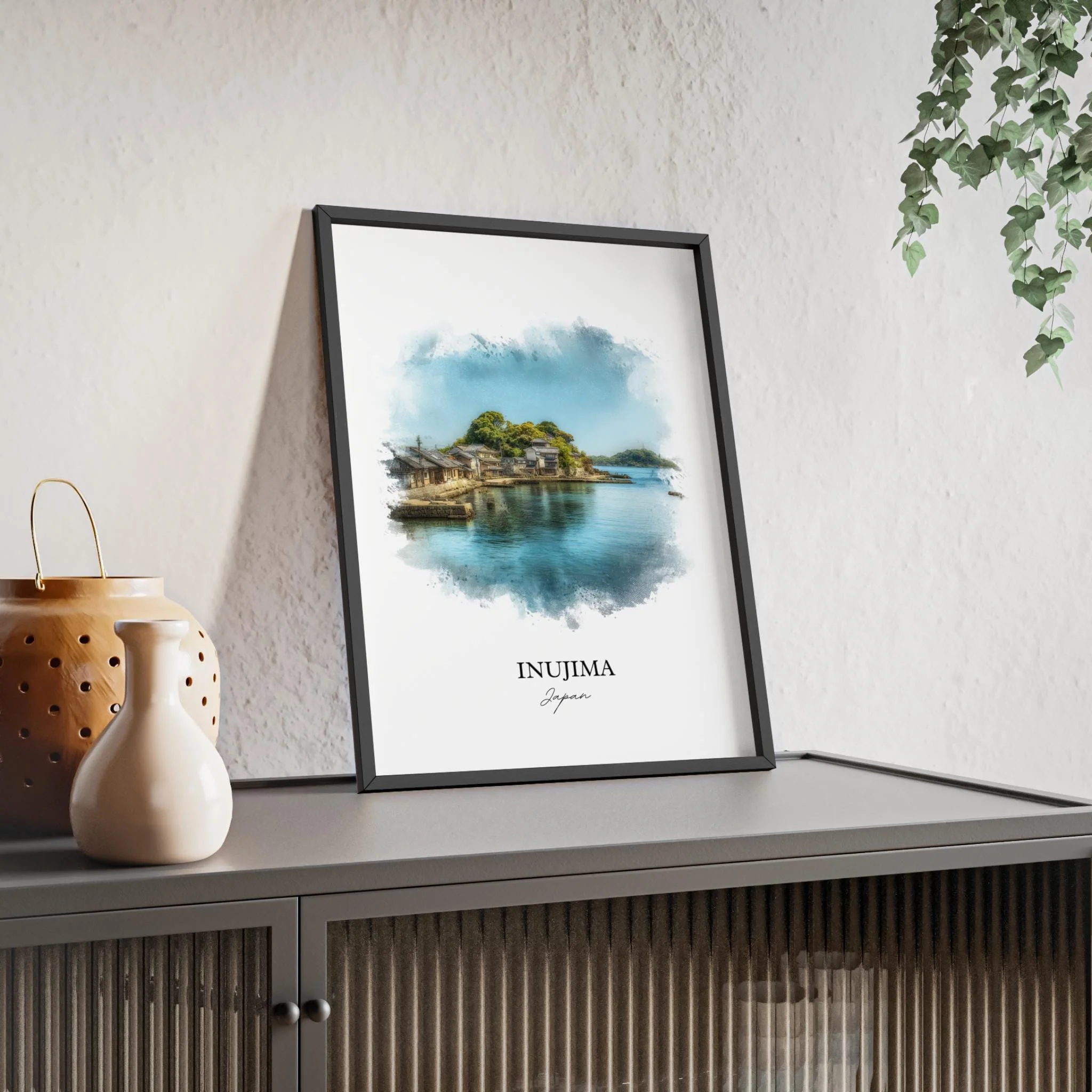 Inujima, Japan – Watercolor Art Print - Image 5
