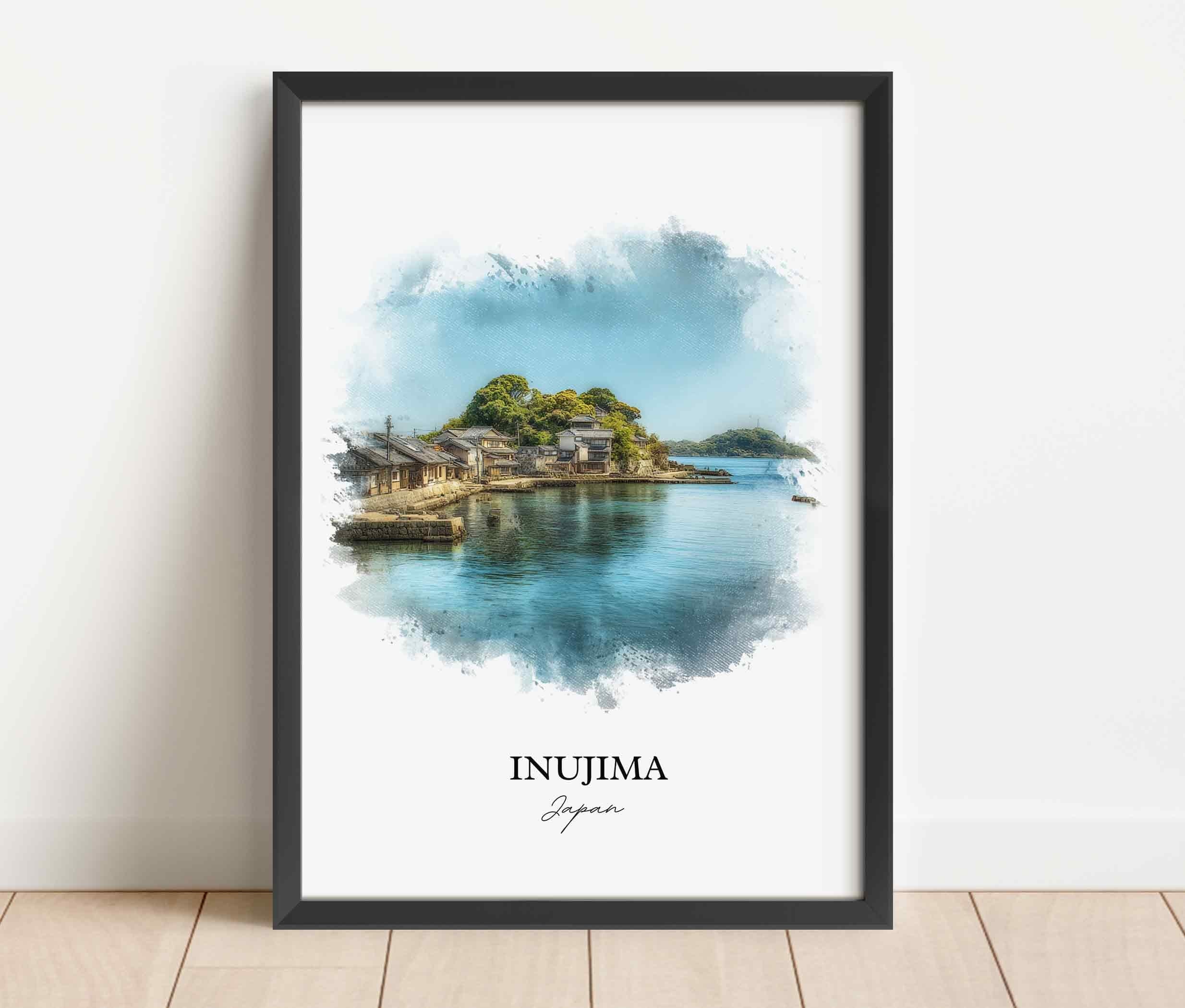 Inujima, Japan – Watercolor Art Print - Image 7