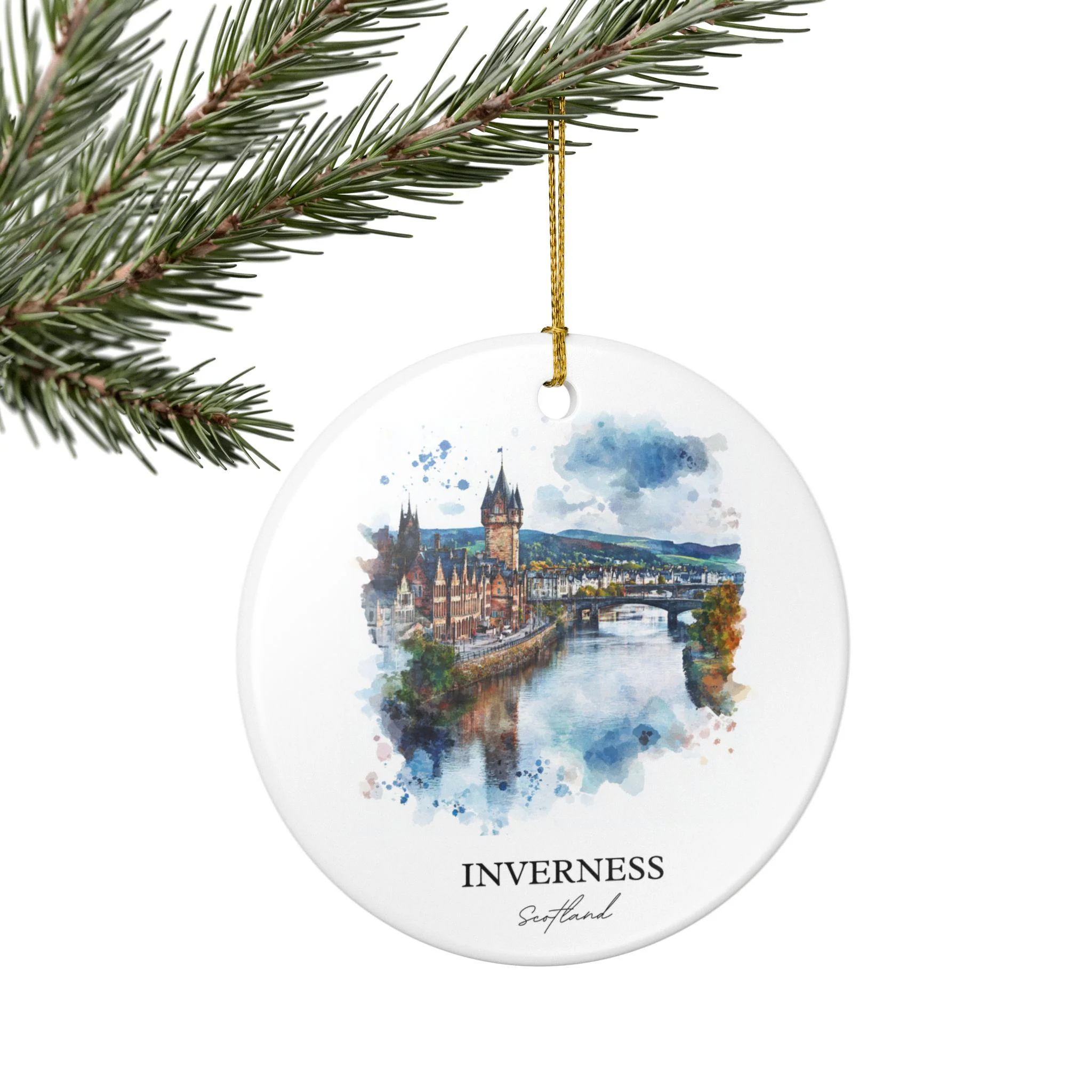 Inverness Scotland Ornament: Unique Inverness Souvenir, Inverness Xmas Decor, and Authentic Inverness Scotland Gift - Image 3