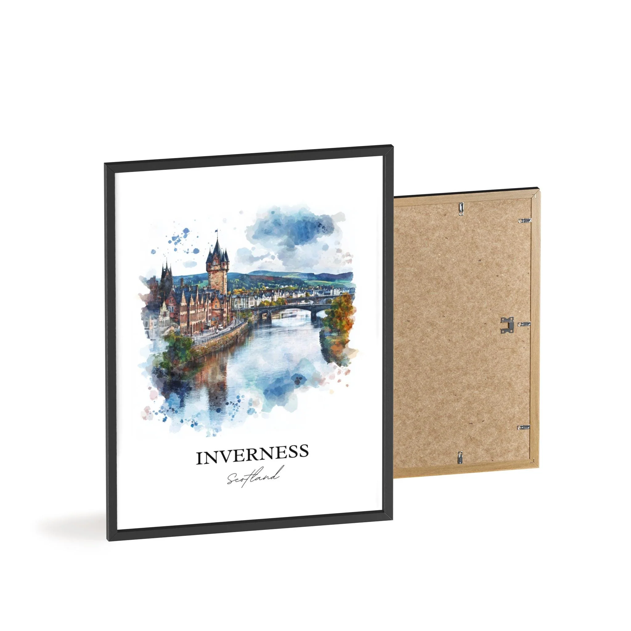 Inverness, Scotland – Watercolor Art Print - Image 8