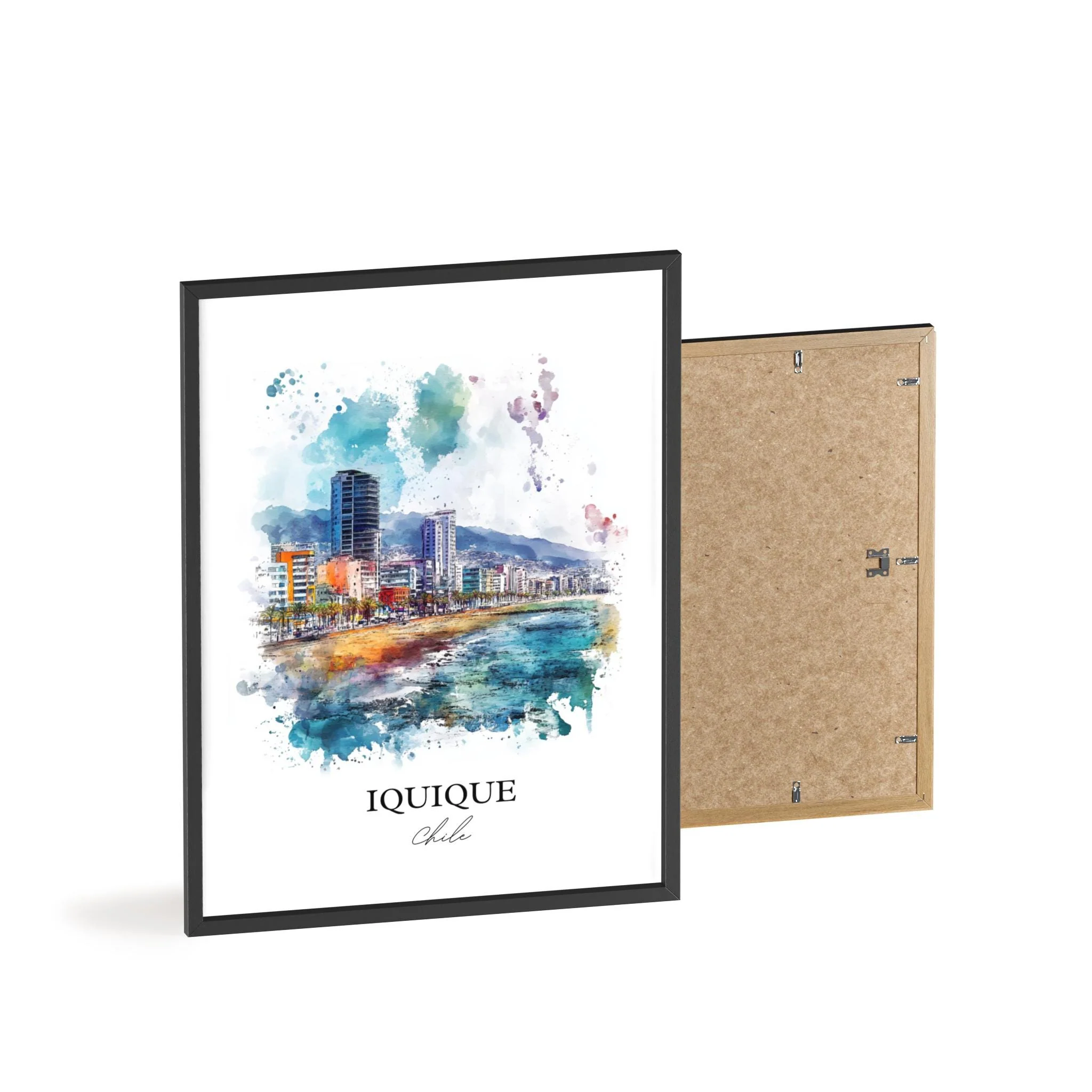 Iquique, Chile – Watercolor Art Print - Image 8