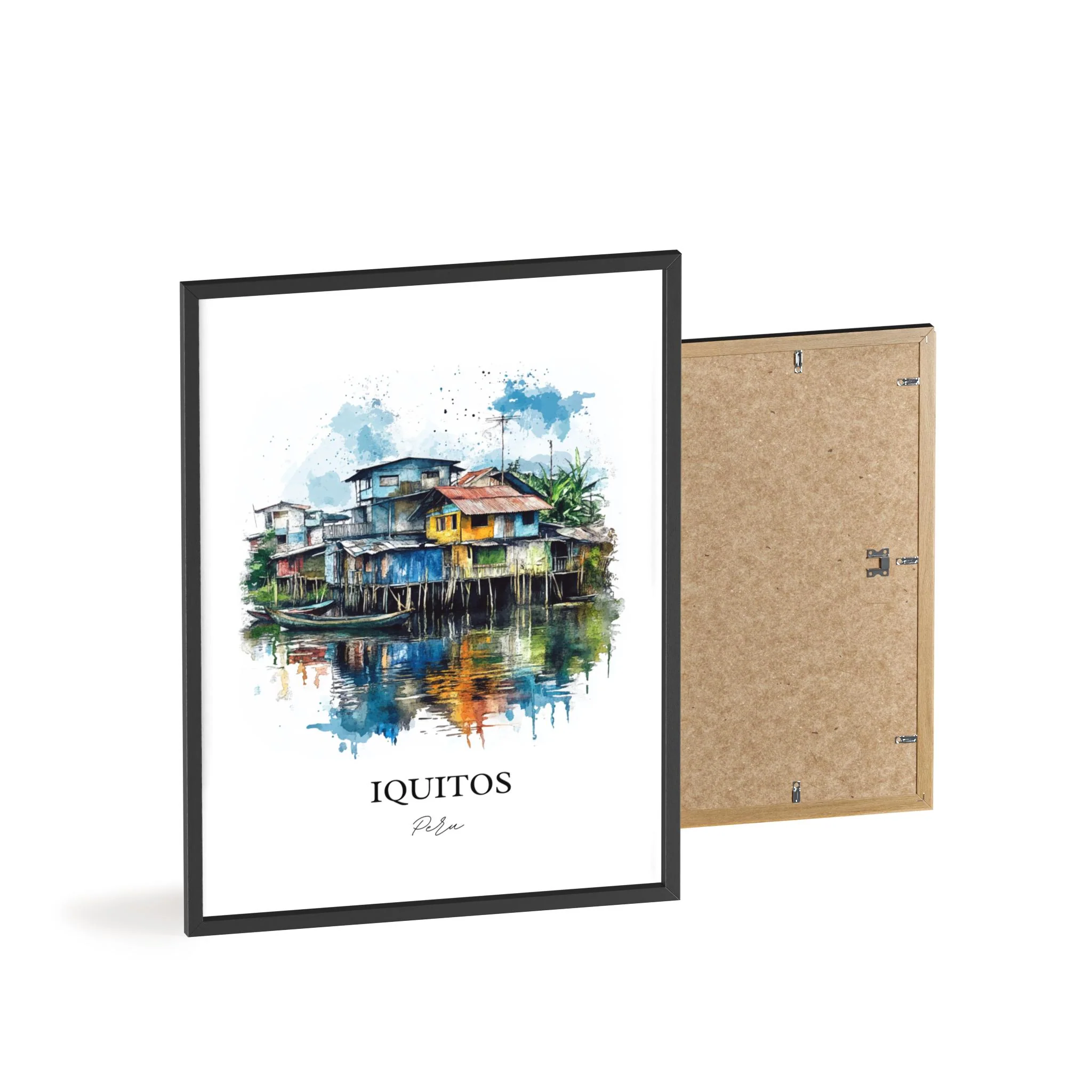Iquitos, Peru – Watercolor Art Print Belén District - Image 8