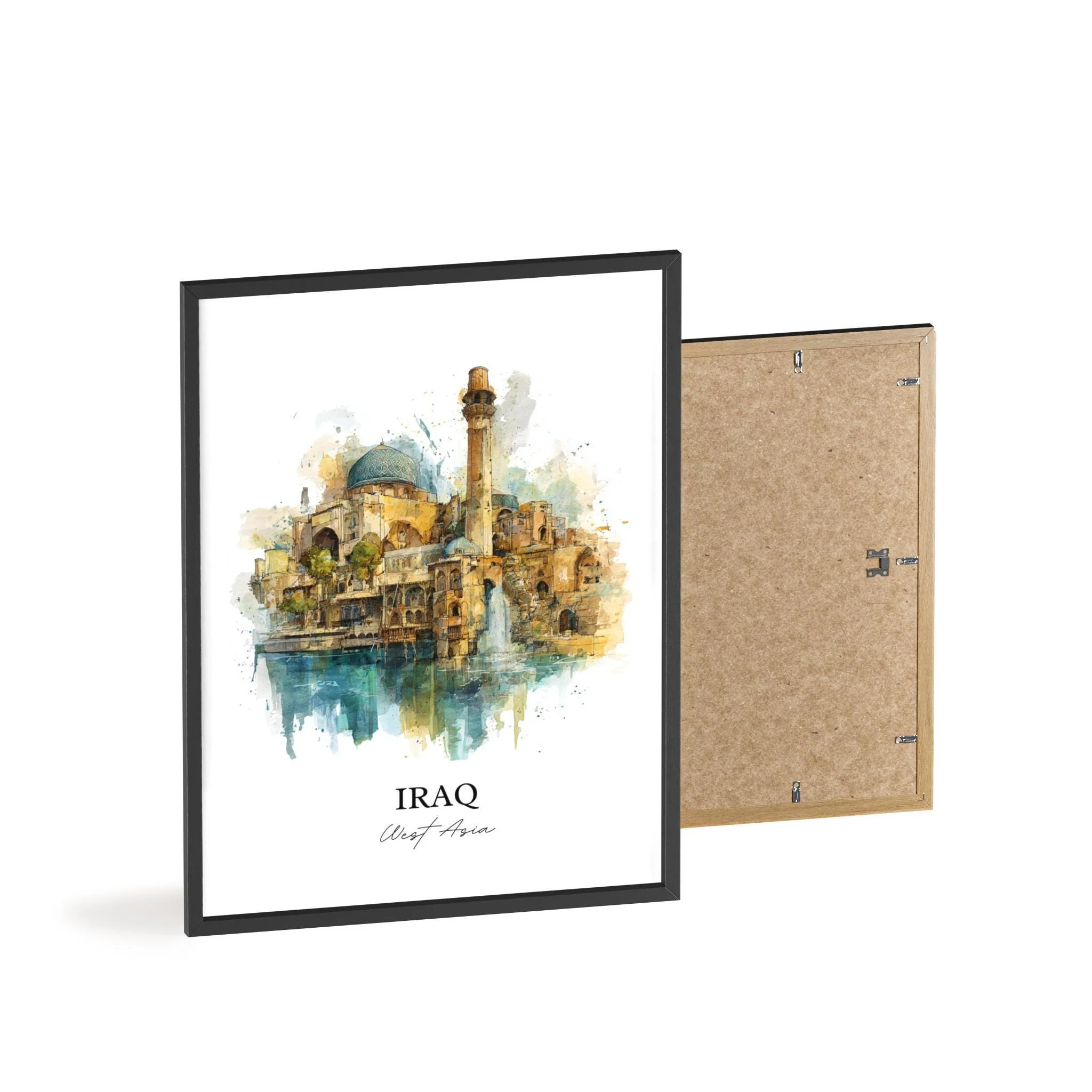 Iraq, Iraq – Watercolor Art Print - Image 8