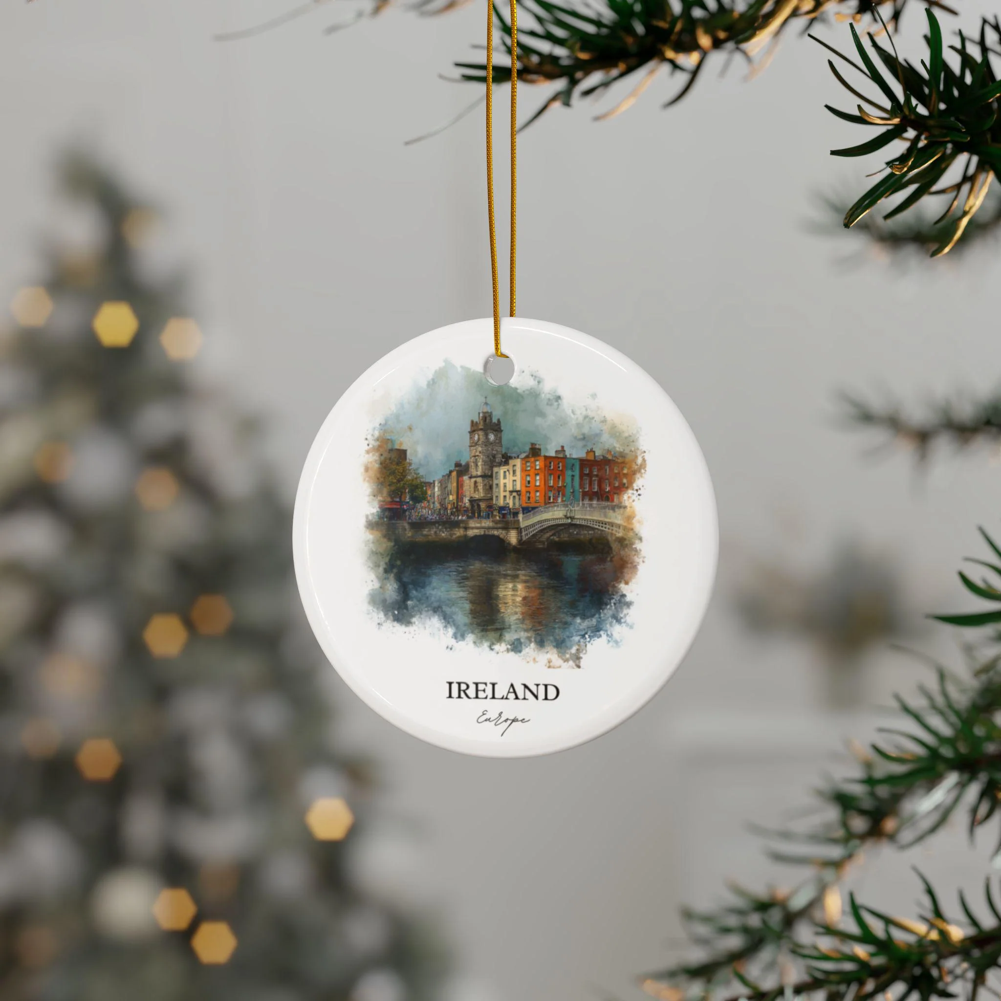 Ireland Ornament: Unique Ireland Souvenir, Ireland Xmas Decor, and Authentic Ireland Travel Gift - Image 3