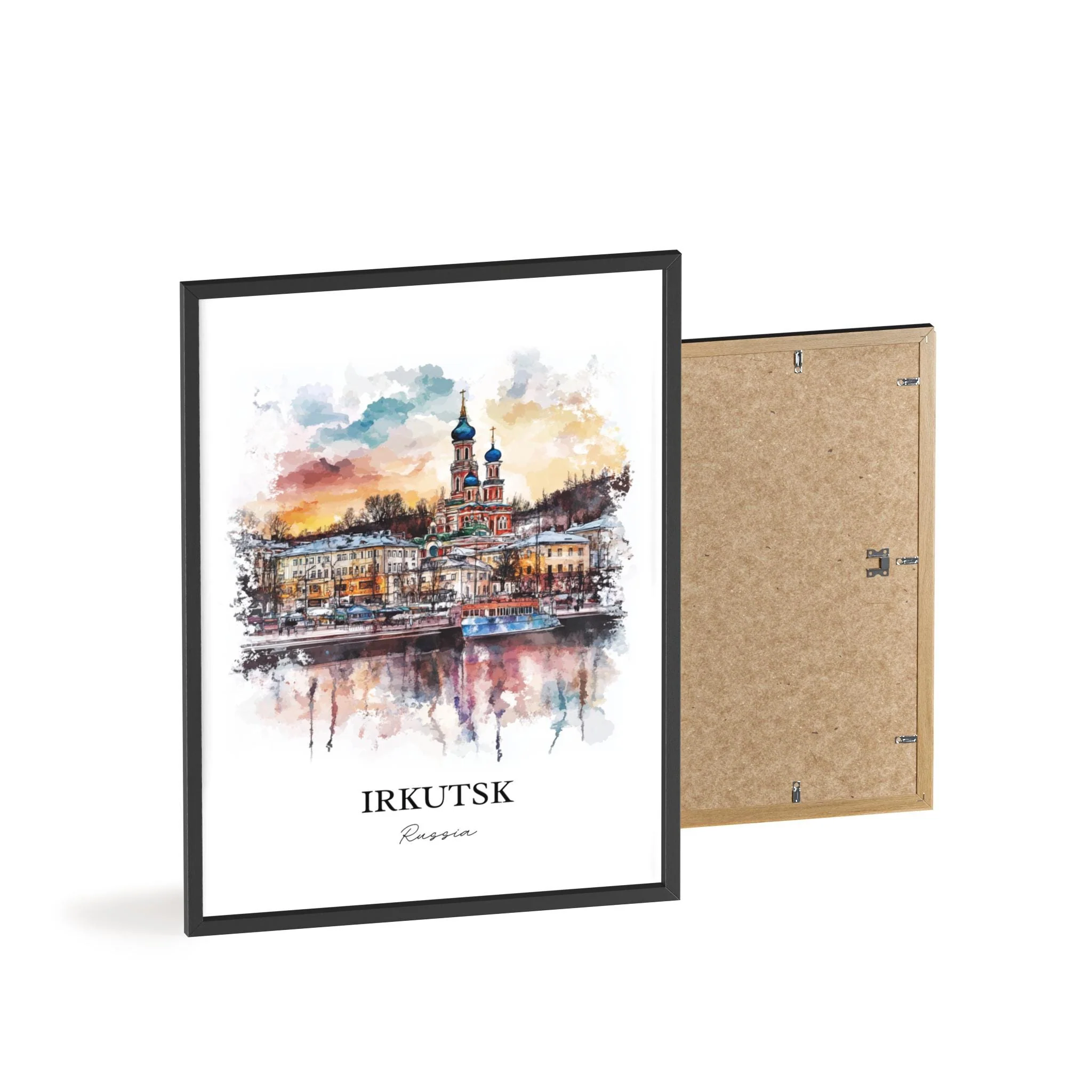 Irkutsk, Russia – Watercolor Art Print - Image 8