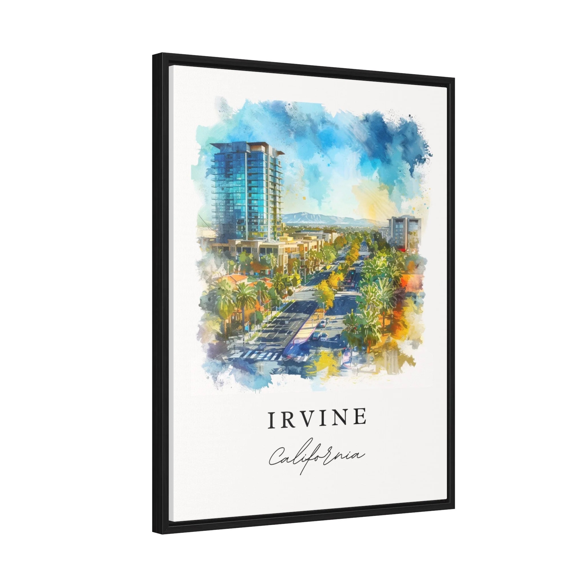 Irvine, California – Watercolor Art Print - Image 5