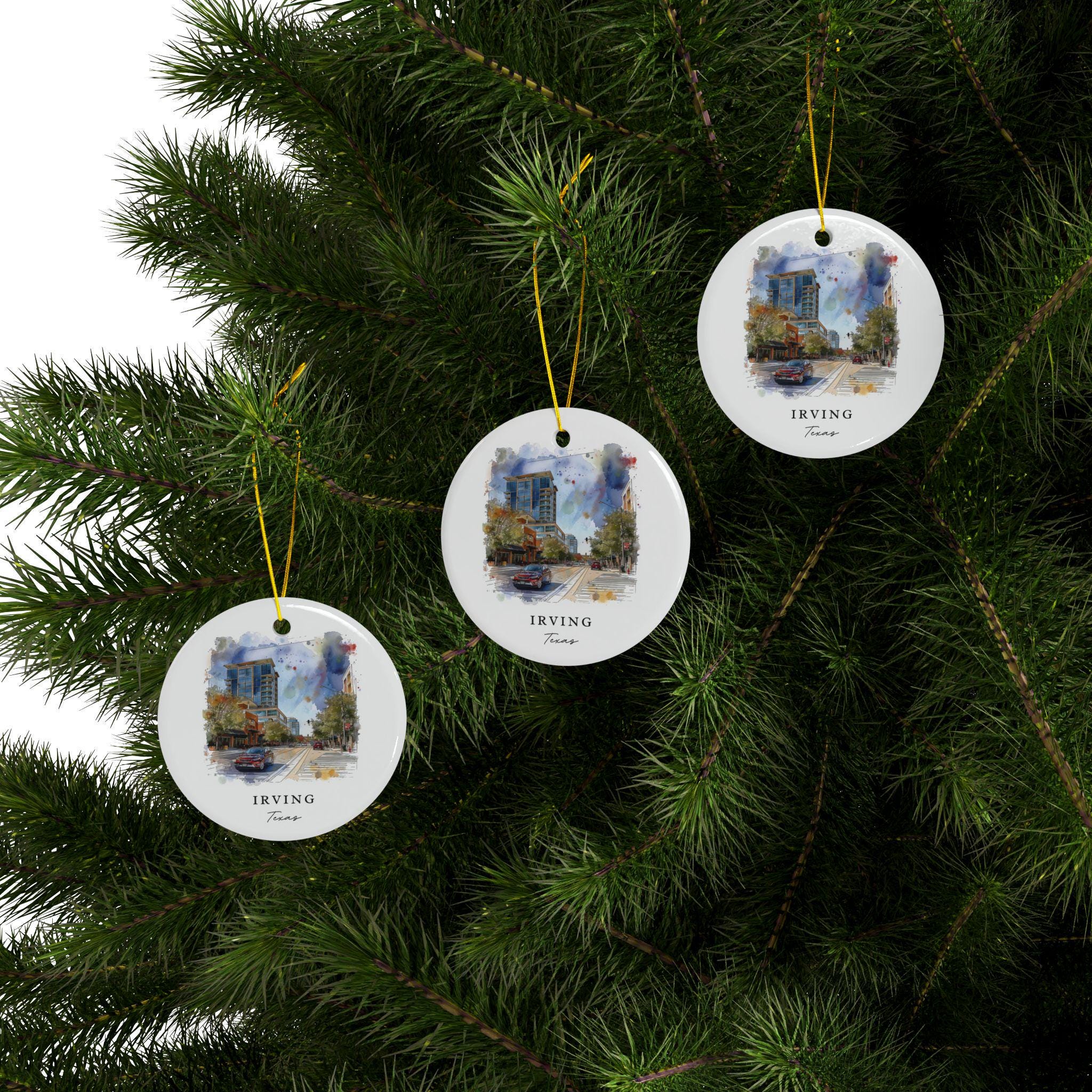 Irving TX Ornament: Irving Texas Souvenir, Irving TX Decor, and Irving Texas Christmas Gift - Image 3