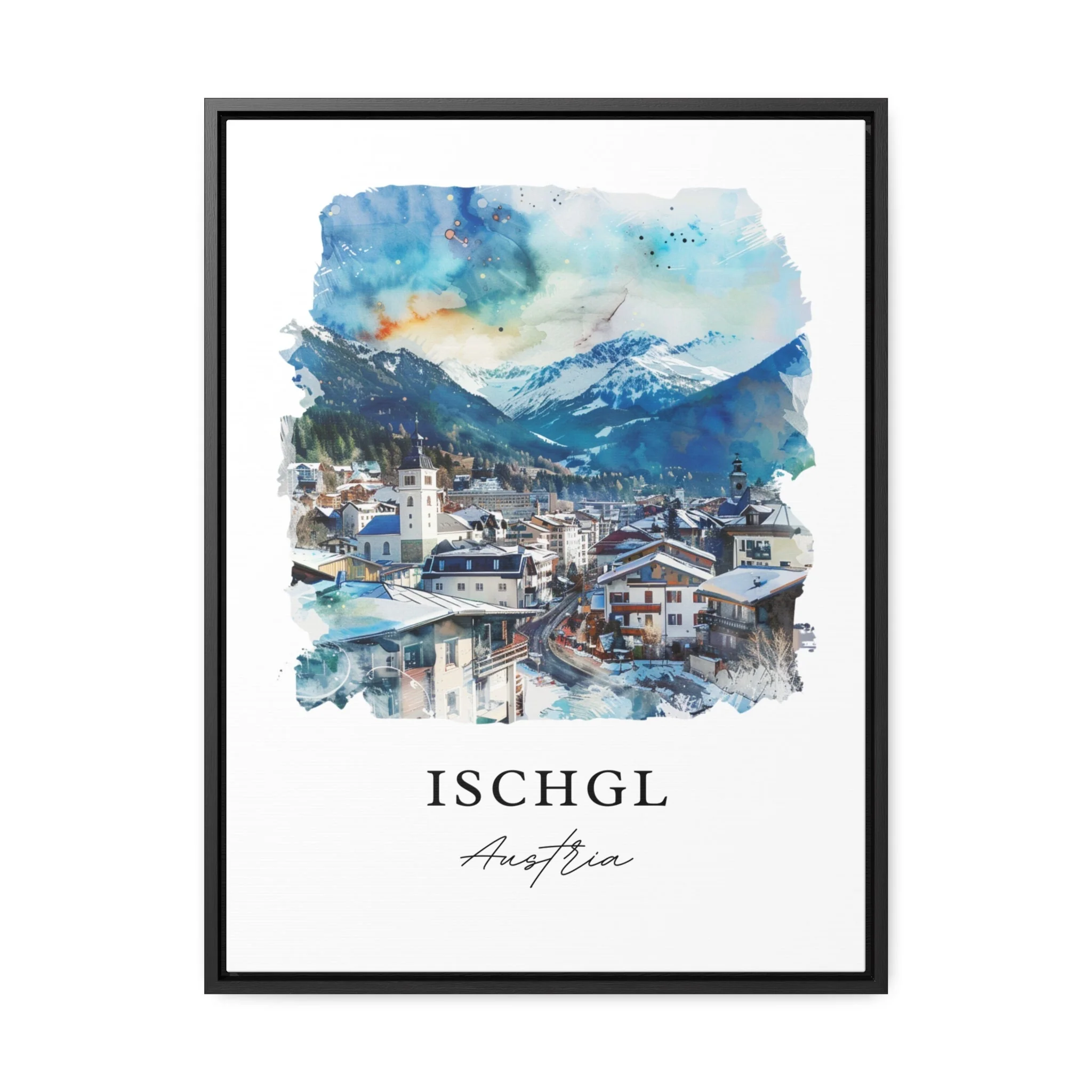 Ischgl, Austria – Watercolor Art Print - Image 5