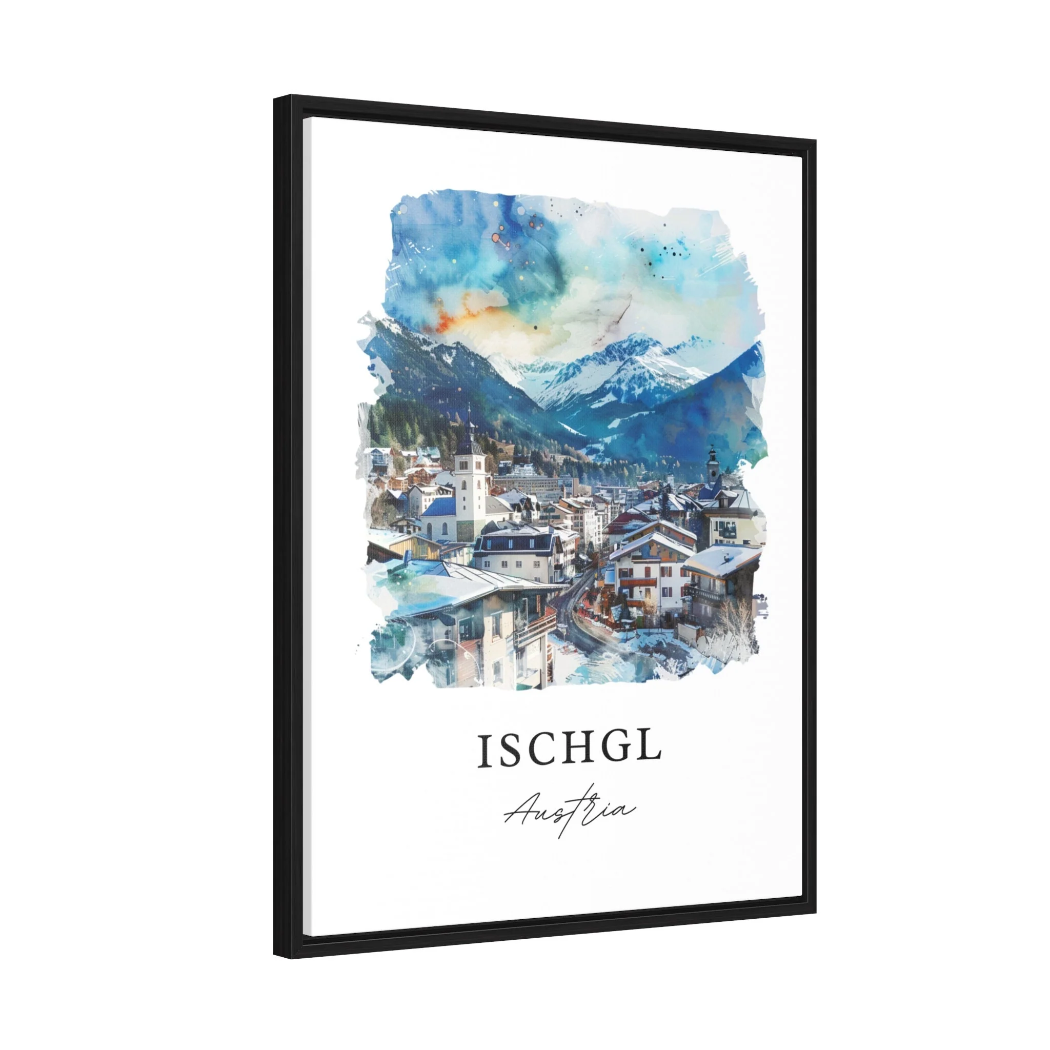 Ischgl, Austria – Watercolor Art Print - Image 6