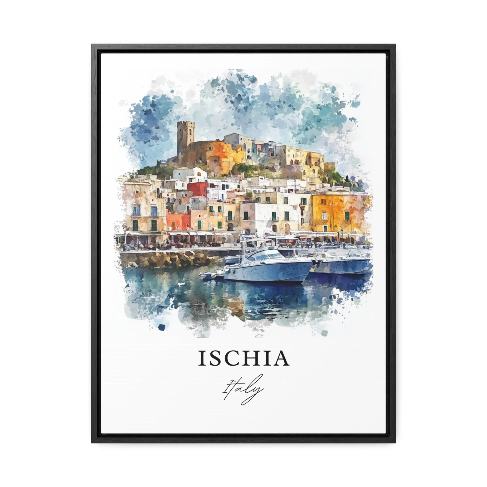 Ischia, Italy – Watercolor Art Print - Image 6