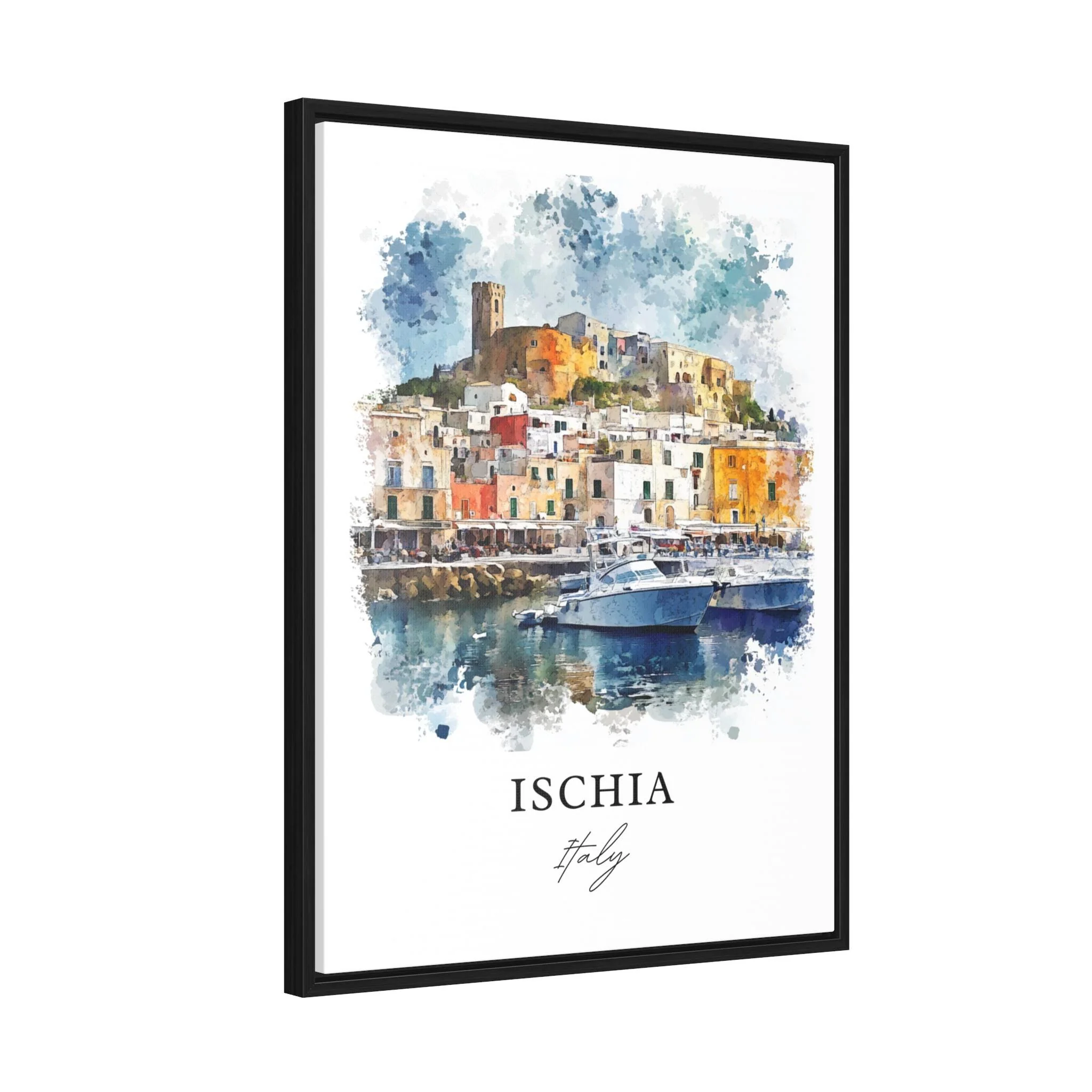 Ischia, Italy – Watercolor Art Print - Image 7