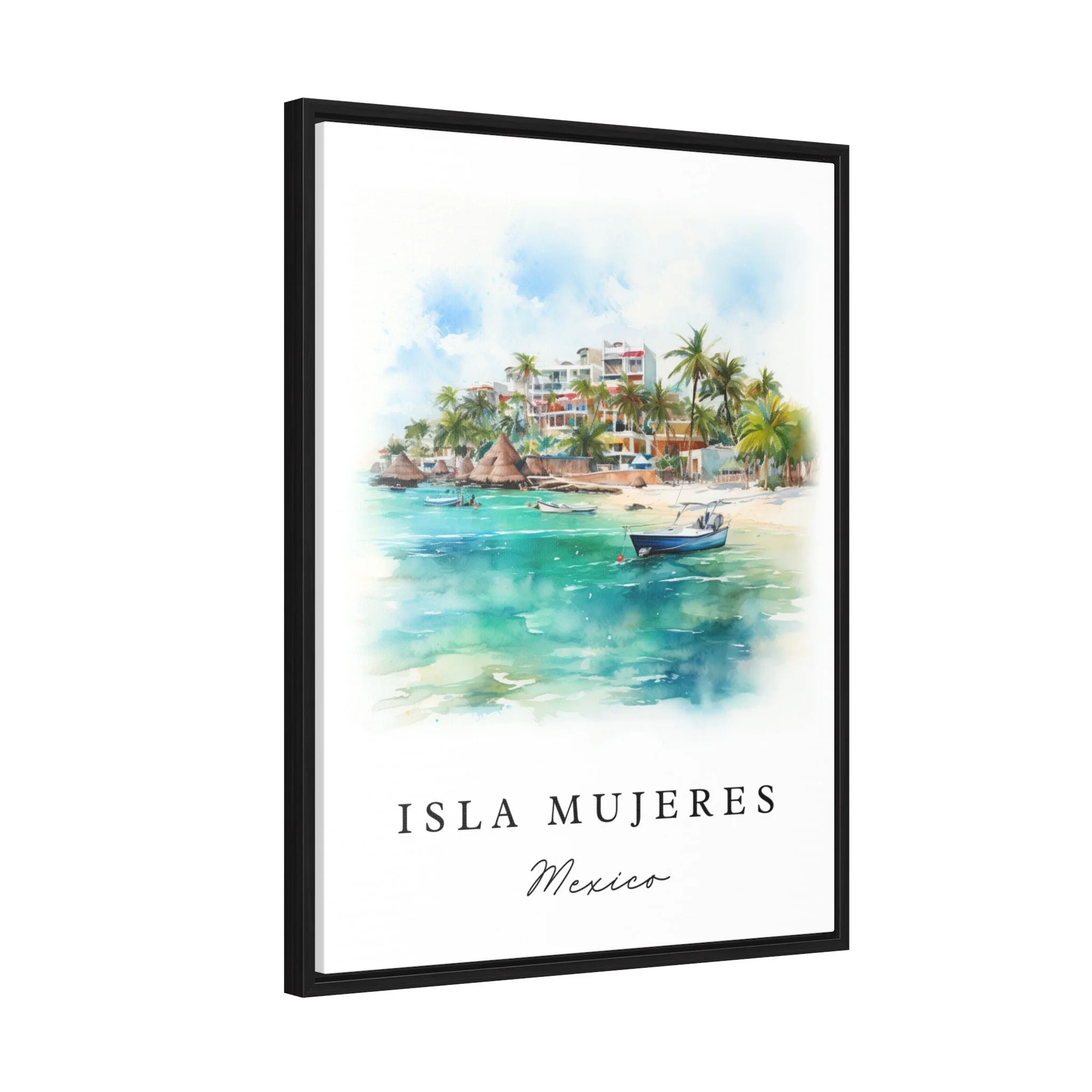 Isla Mujeres, Mexico – Watercolor Art Print - Image 3