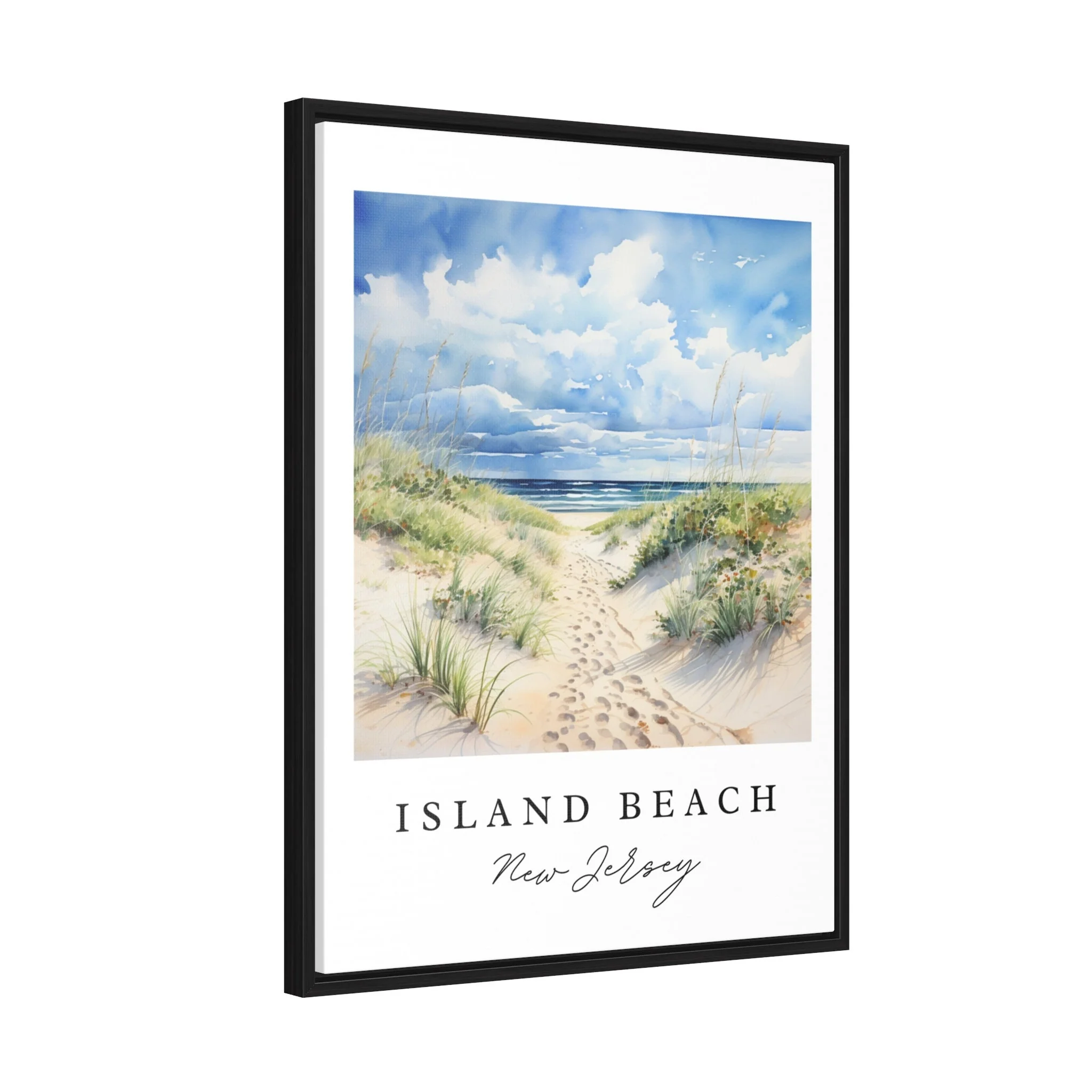 Island Beach State Park, New Jersey Watercolor Art Print - Image 3