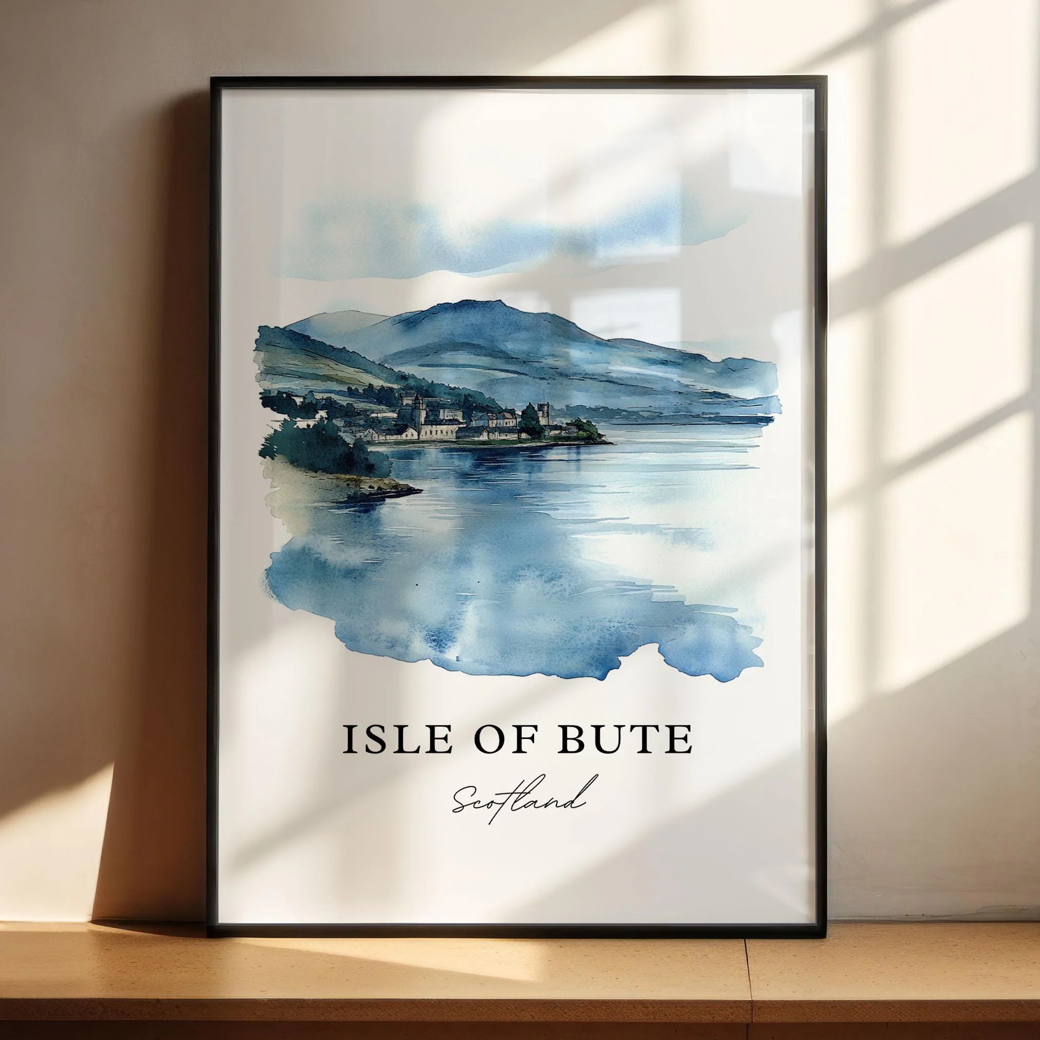 Isle of Bute, Scotland – Watercolor Art Print - Image 2