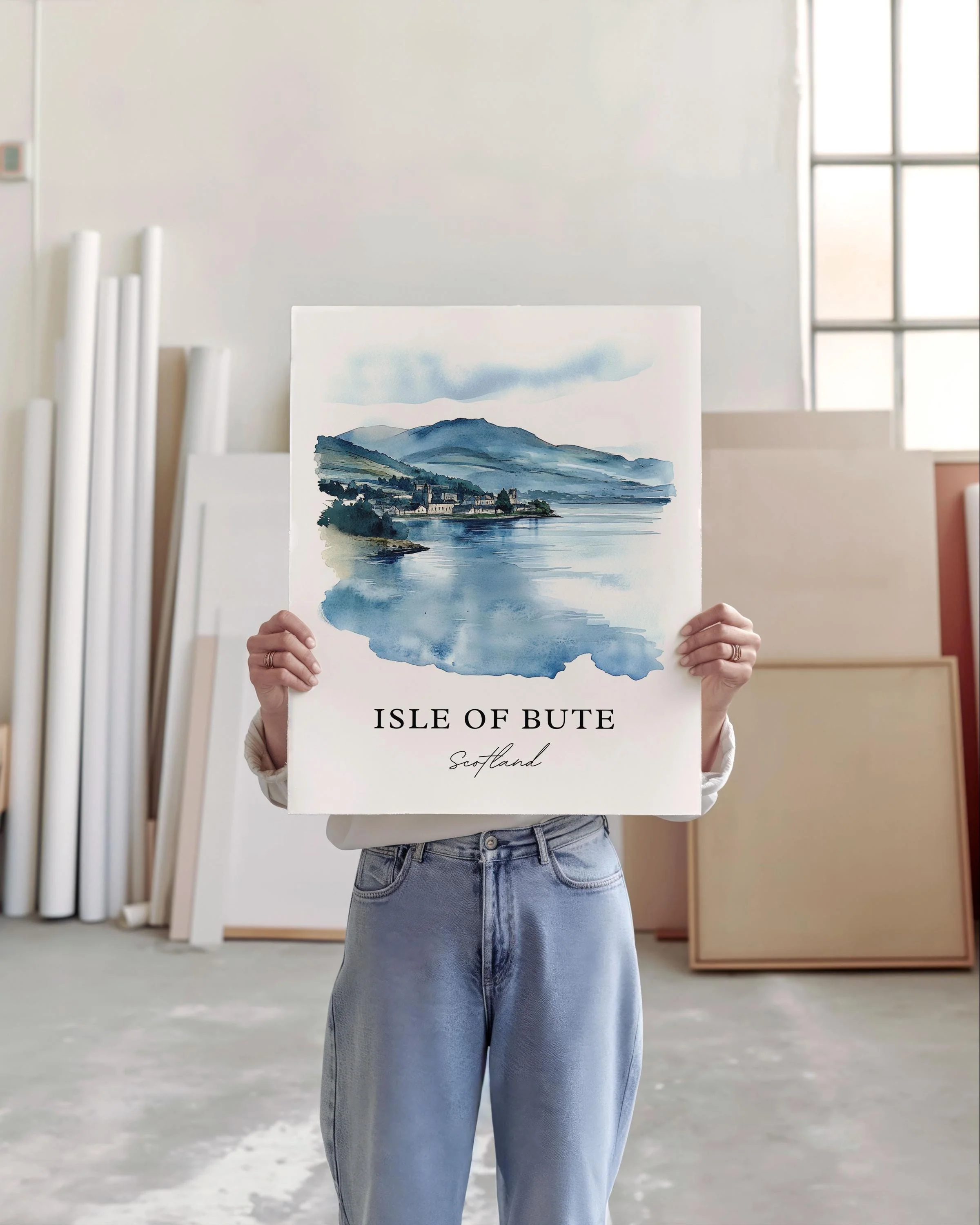 Isle of Bute, Scotland – Watercolor Art Print - Image 5