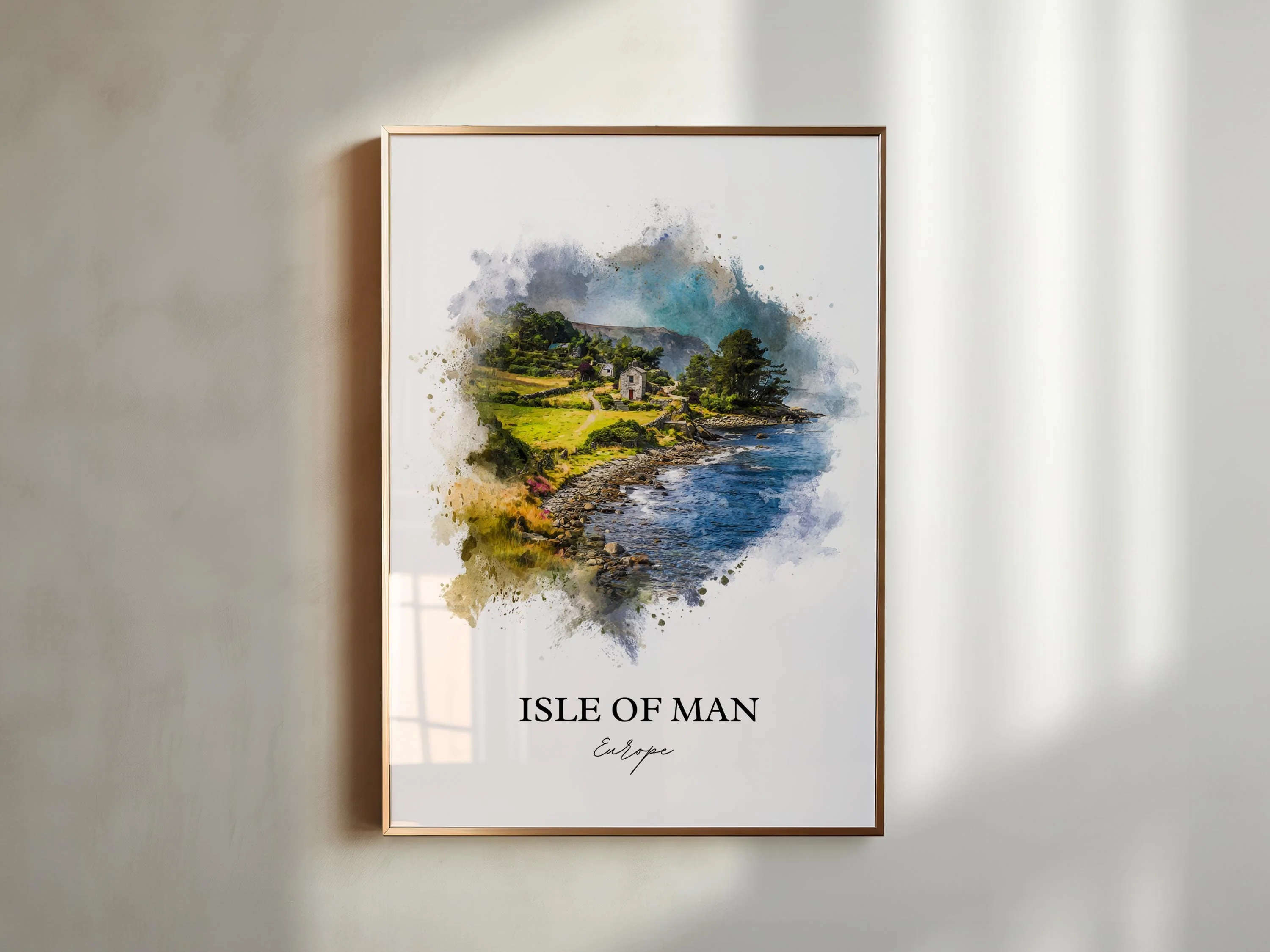 Isle of Man, Irish Sea – Watercolor Art Print - Image 3