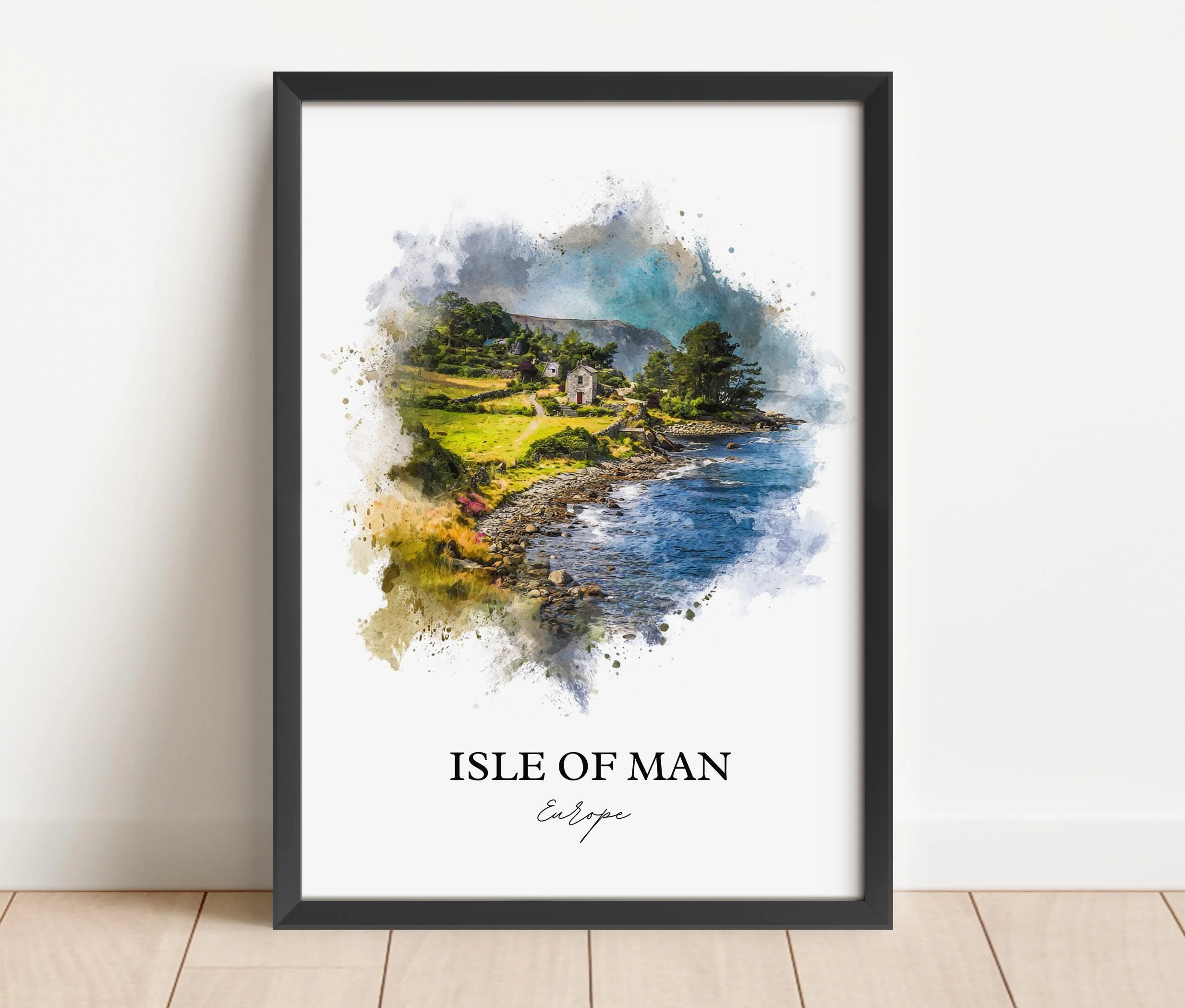 Isle of Man, Irish Sea – Watercolor Art Print - Image 4