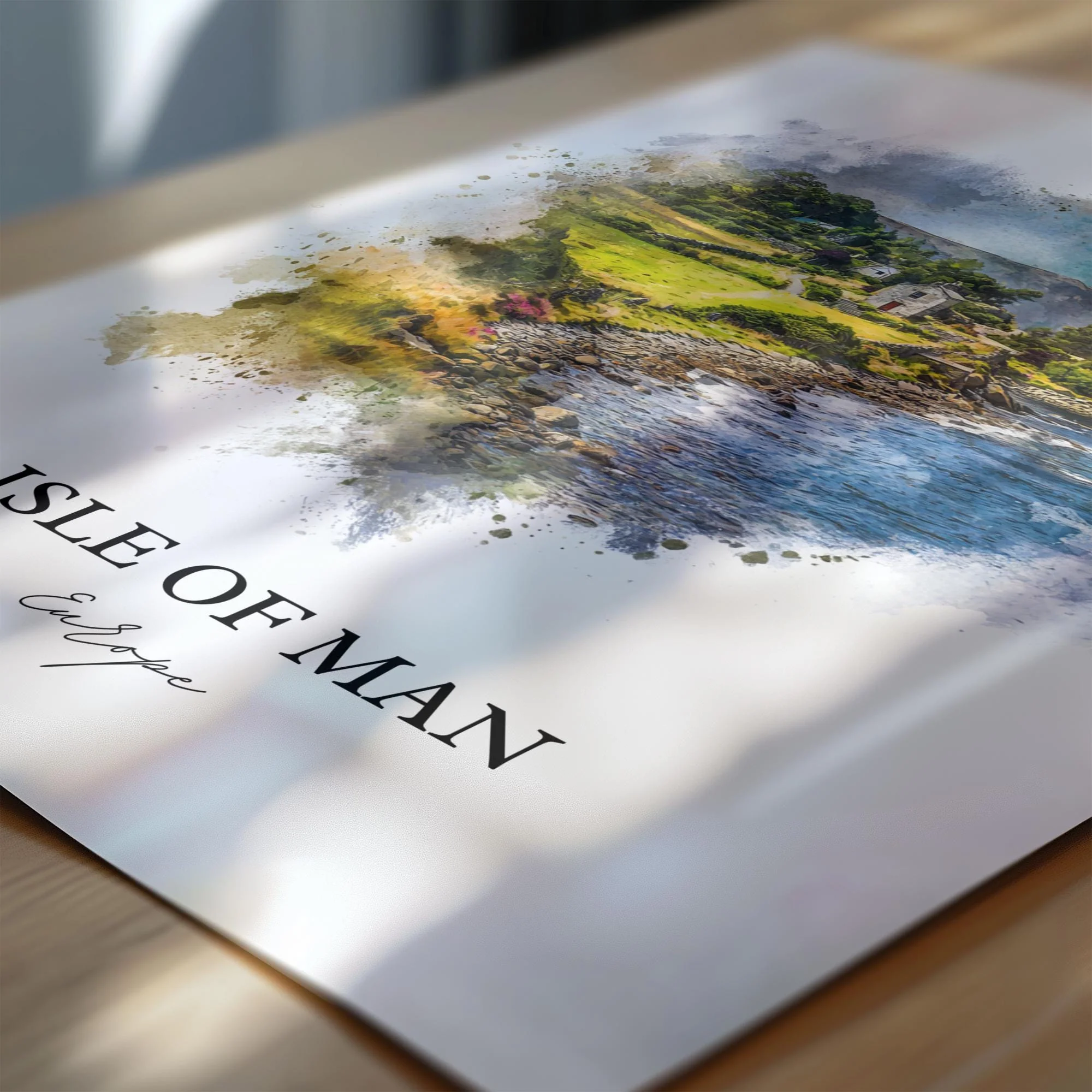 Isle of Man, Irish Sea – Watercolor Art Print - Image 5