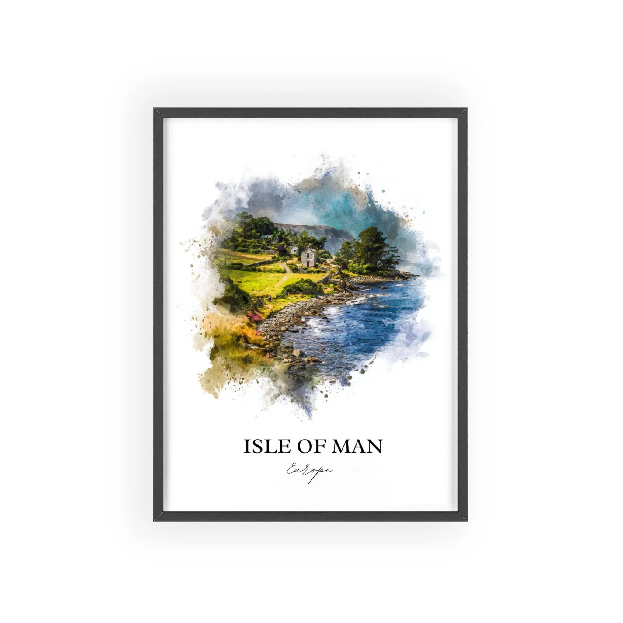 Isle of Man, Irish Sea – Watercolor Art Print - Image 7