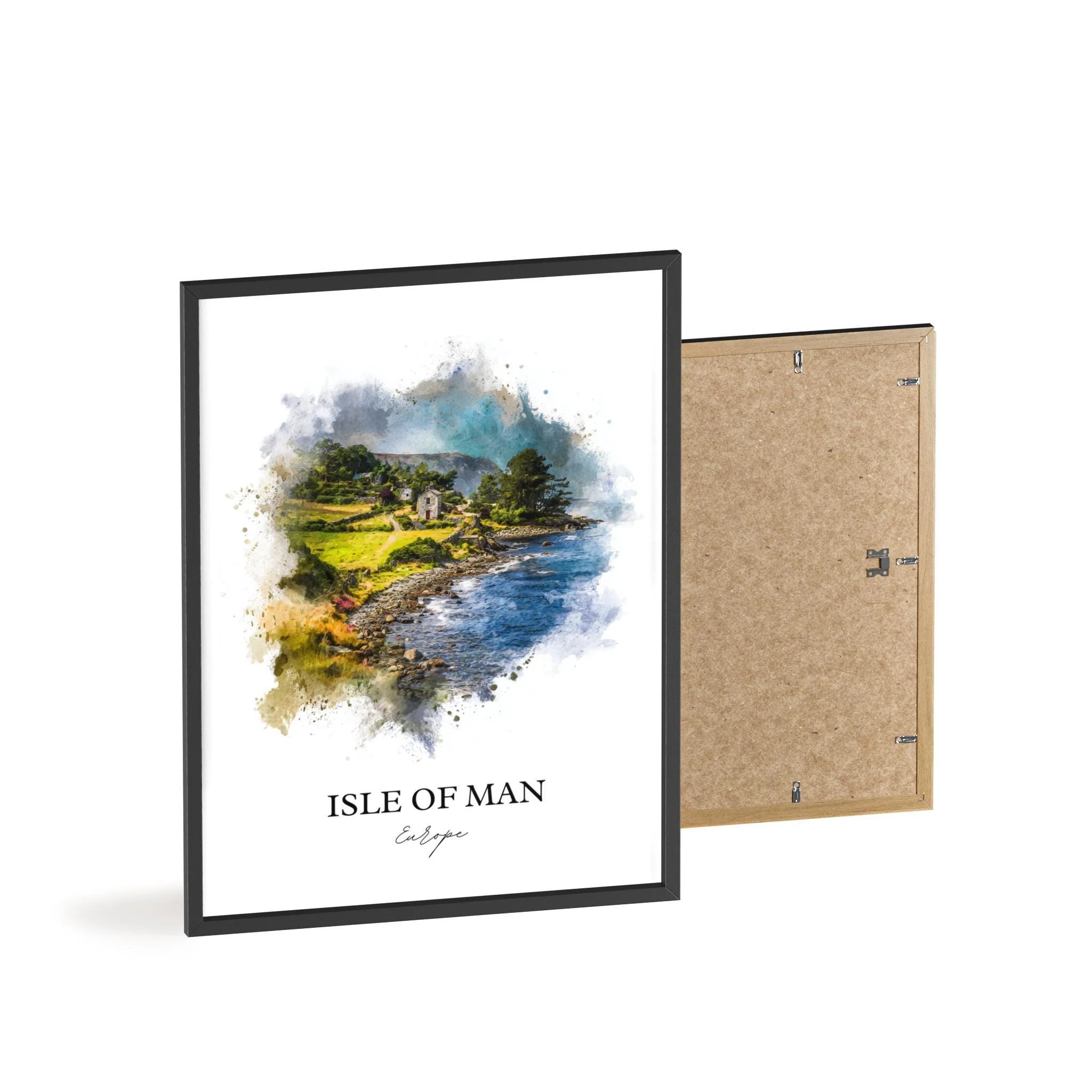 Isle of Man, Irish Sea – Watercolor Art Print - Image 8