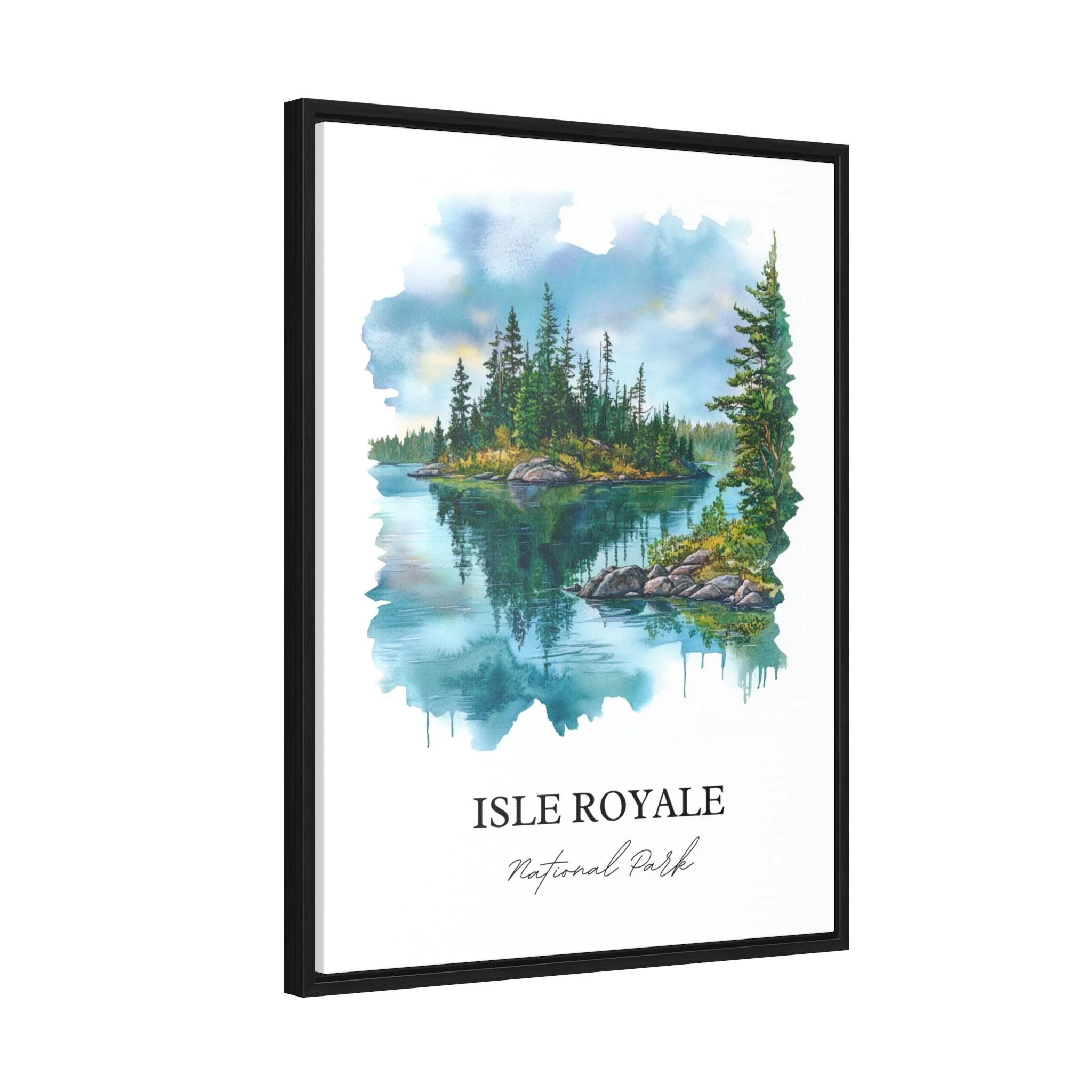 Isle Royale National Park, USA – Watercolor Art Print - Image 8
